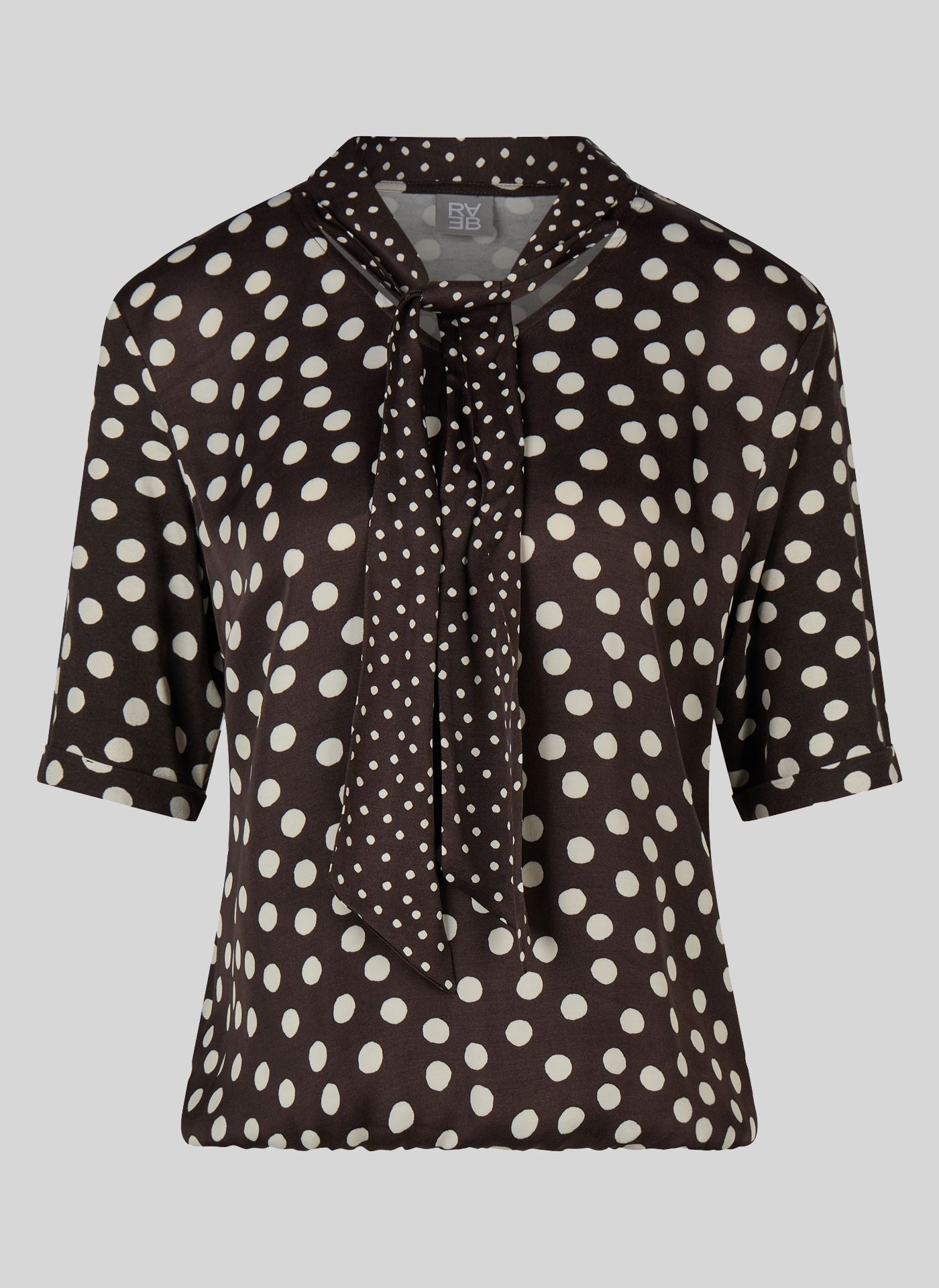RABE BROWN BOW BLOUSE 57-111357 226