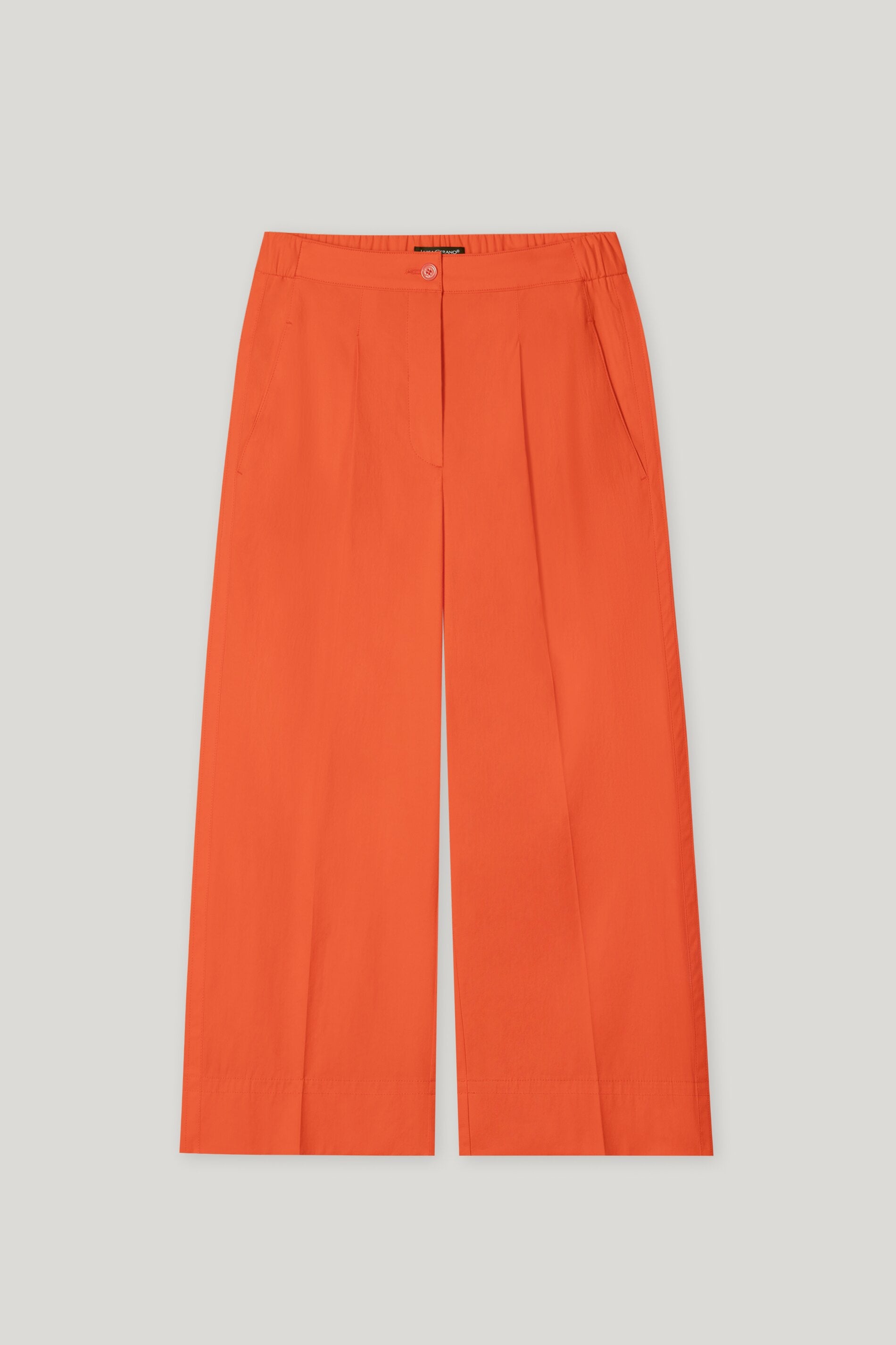 LUISA CERANO CORAL CROPPED COTTON TROUSERS 618766 125