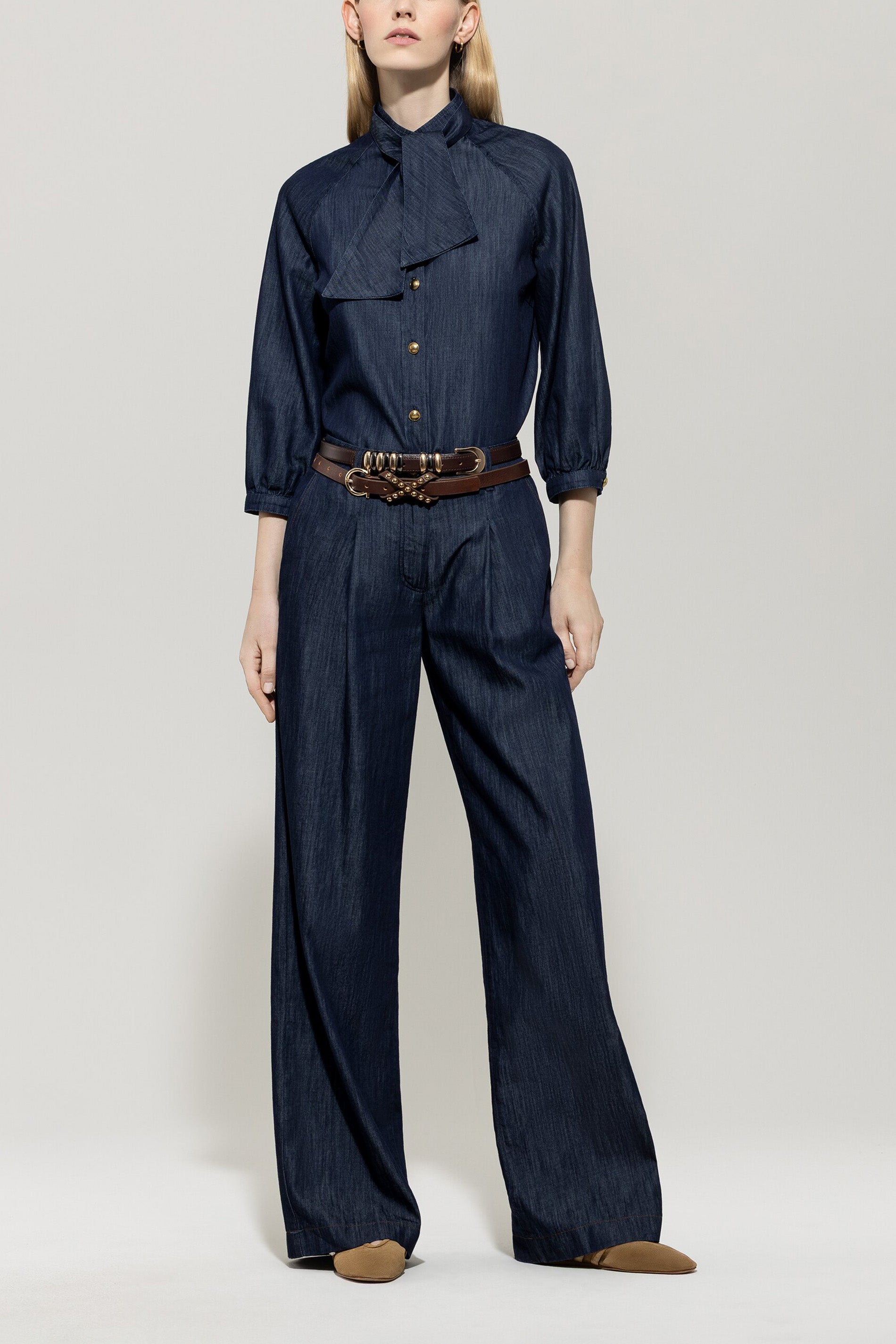 LUISA CERANO DENIM WIDE LEG JEANS 628814 225