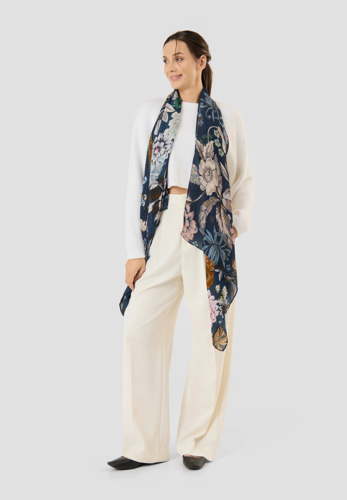 CODELLO BLUE PRINT SCARF 62S0012 226