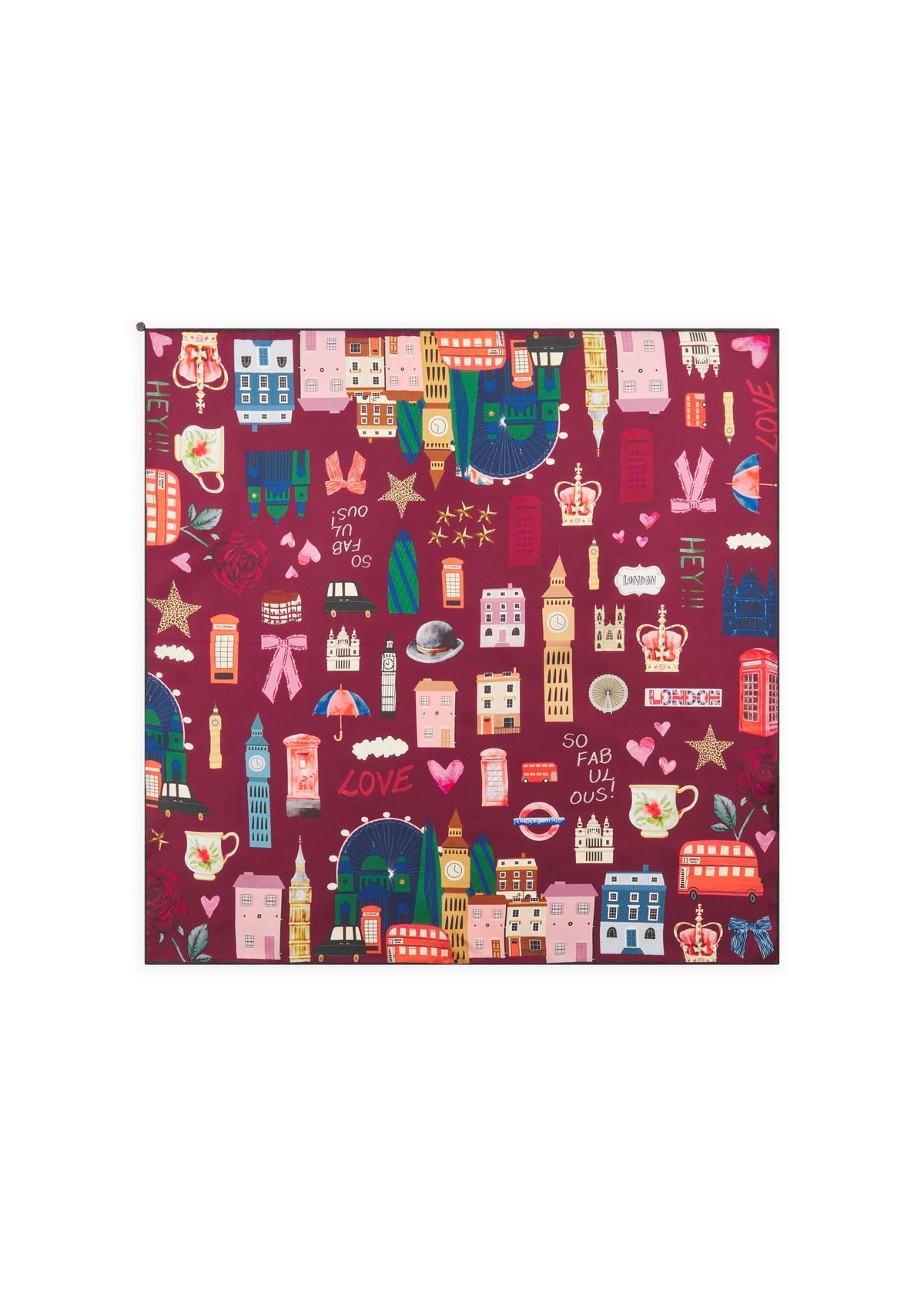 CODELLO RED LONDON SCARF 62T0035 226