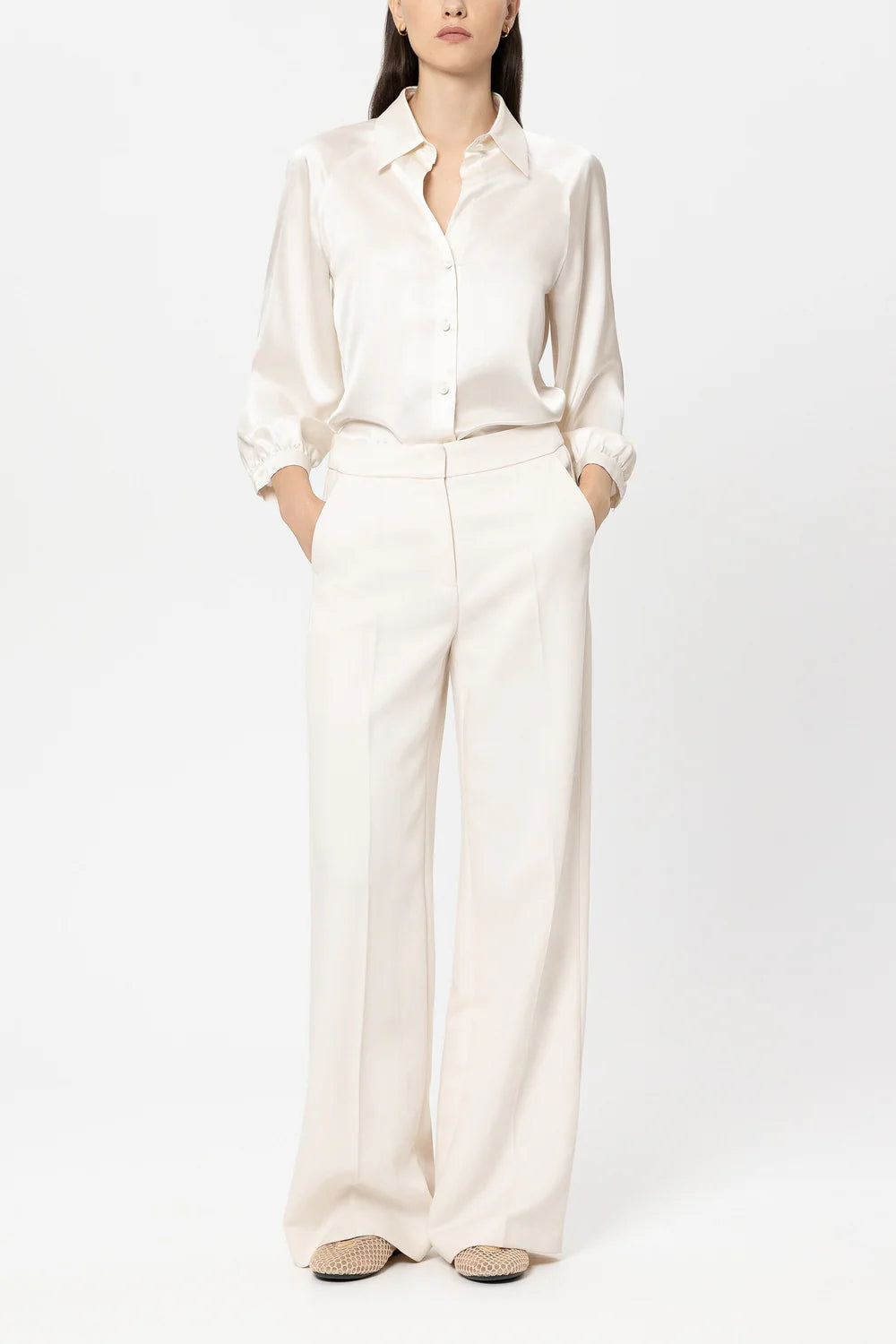 LUISA CERANO CREAM TROUSERS 638880 126