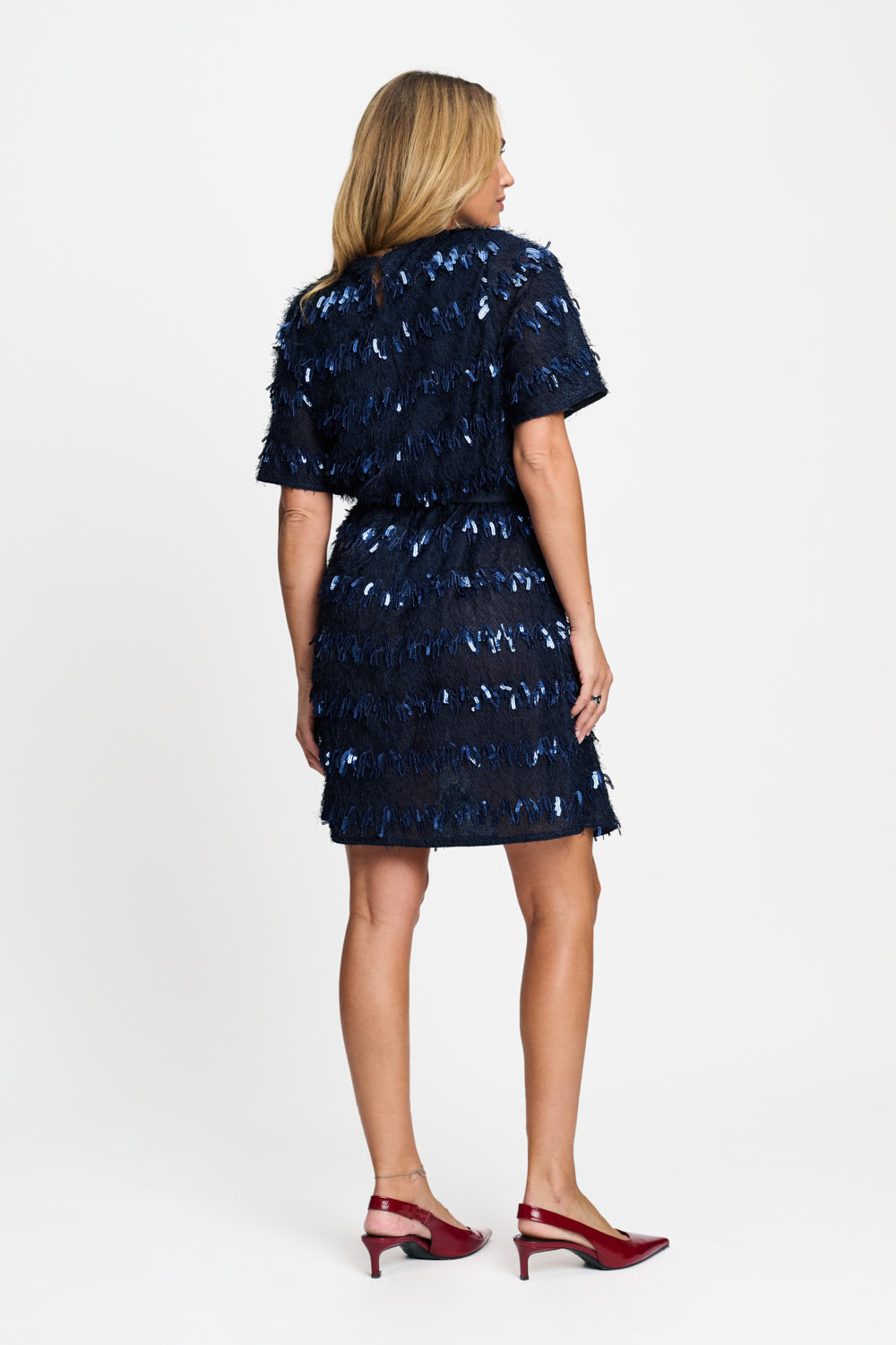 POM NAVY SEQUIN DRESS 9834 226