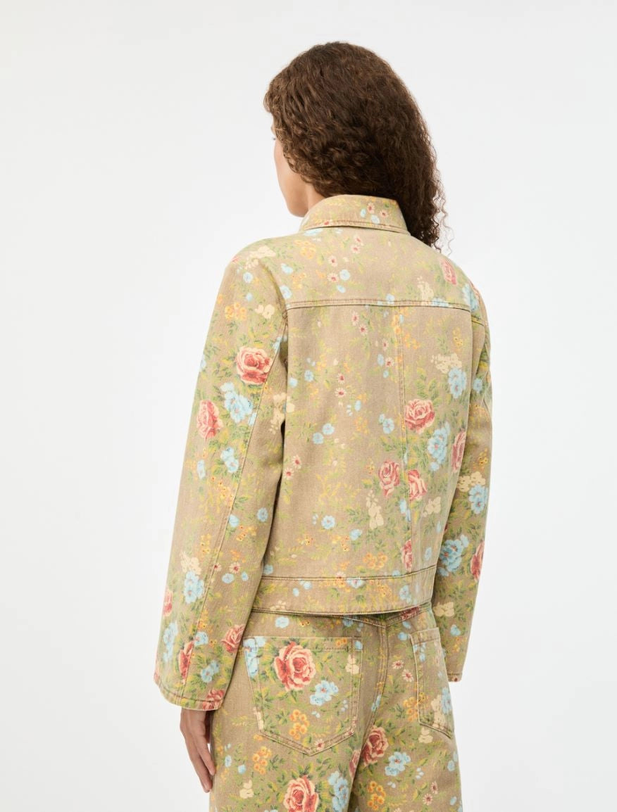 IBLUES KHAKI ROSE PRINT JACKET IBLCACTUS 126