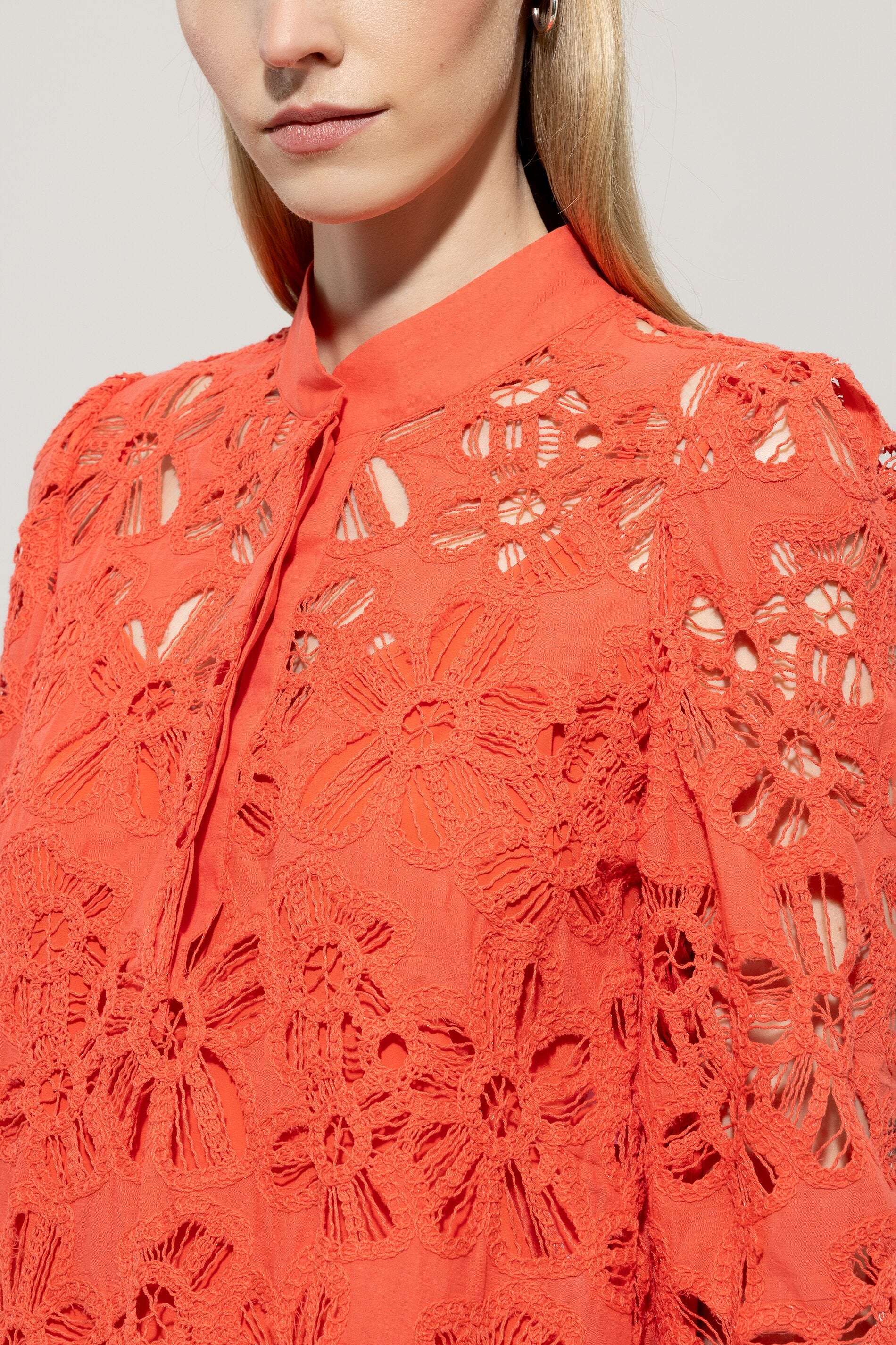 LUISA CERANO CORAL LACE DRESS 718573 125