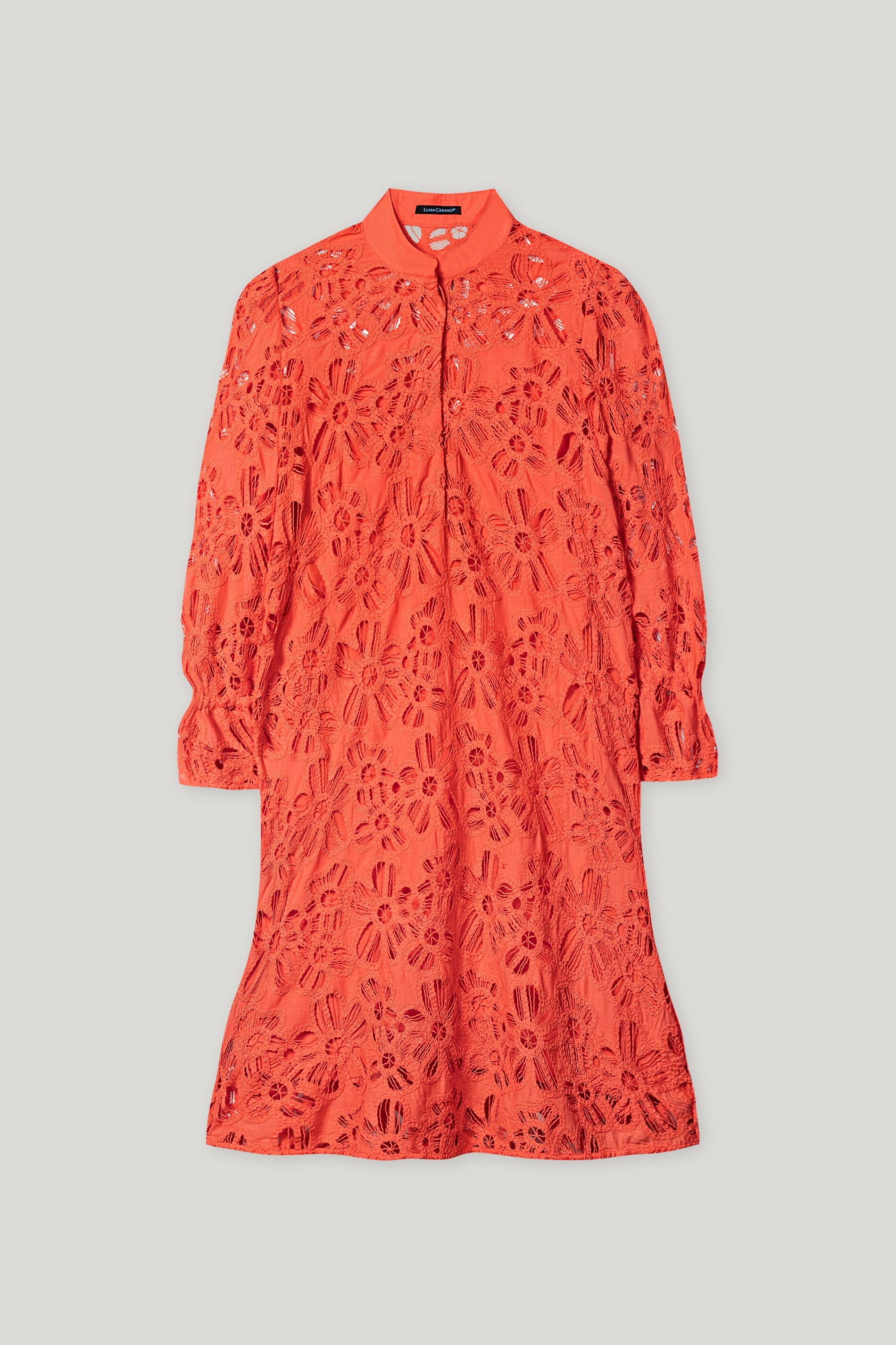 LUISA CERANO CORAL LACE DRESS 718573 125