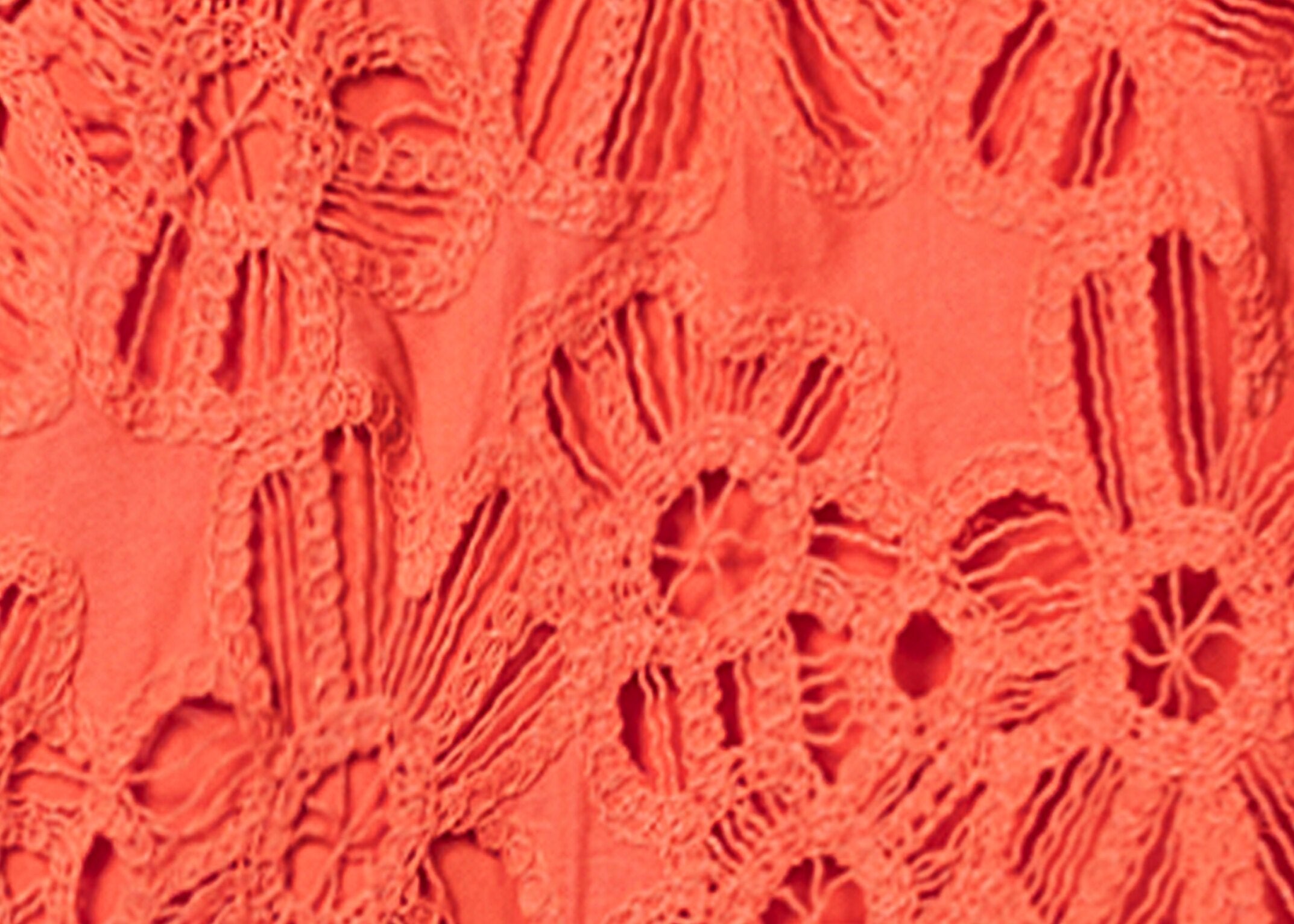 LUISA CERANO CORAL LACE DRESS 718573 125