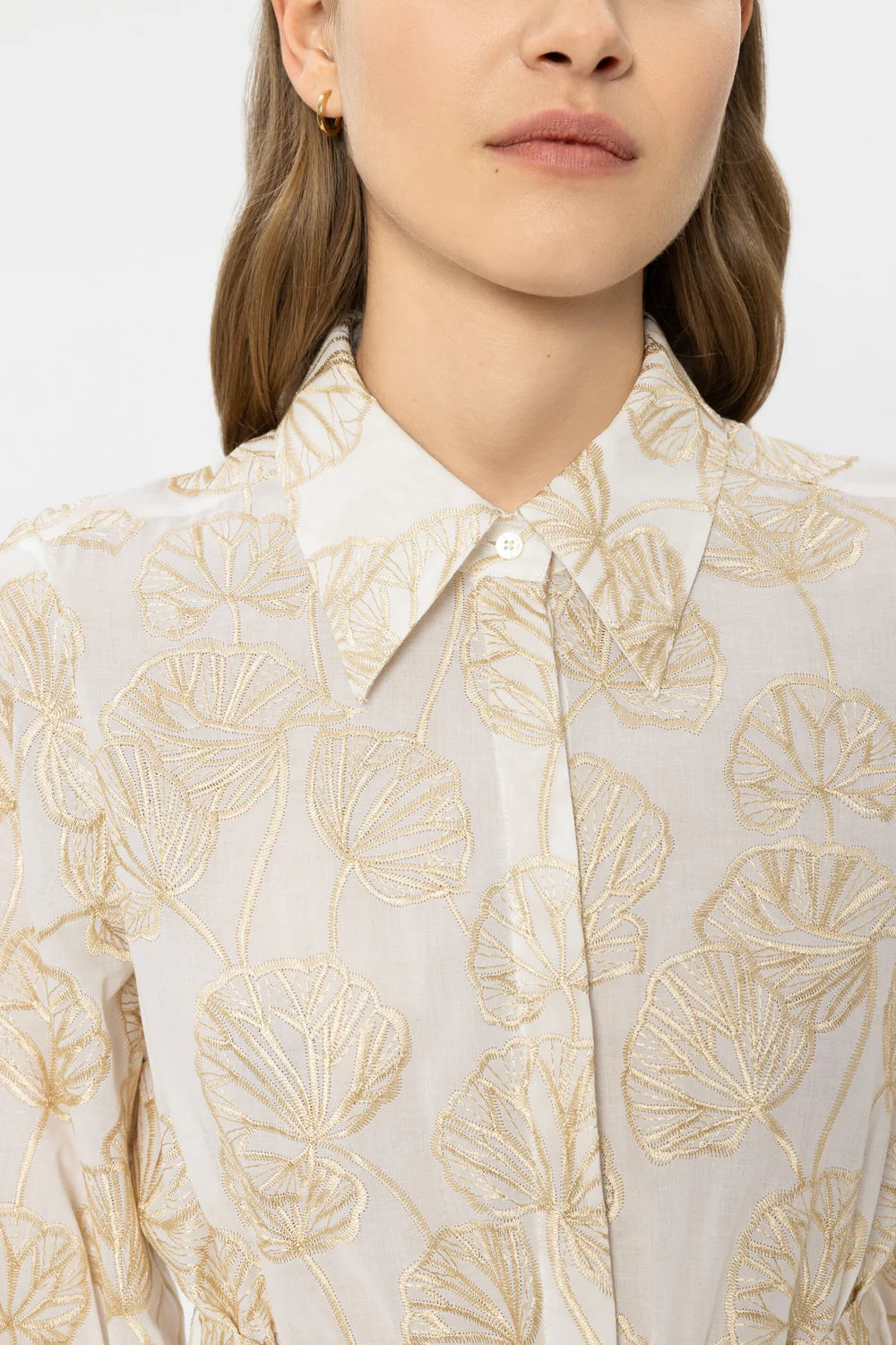 LUISA CERANO BEIGE SHIRT DRESS 738648 126