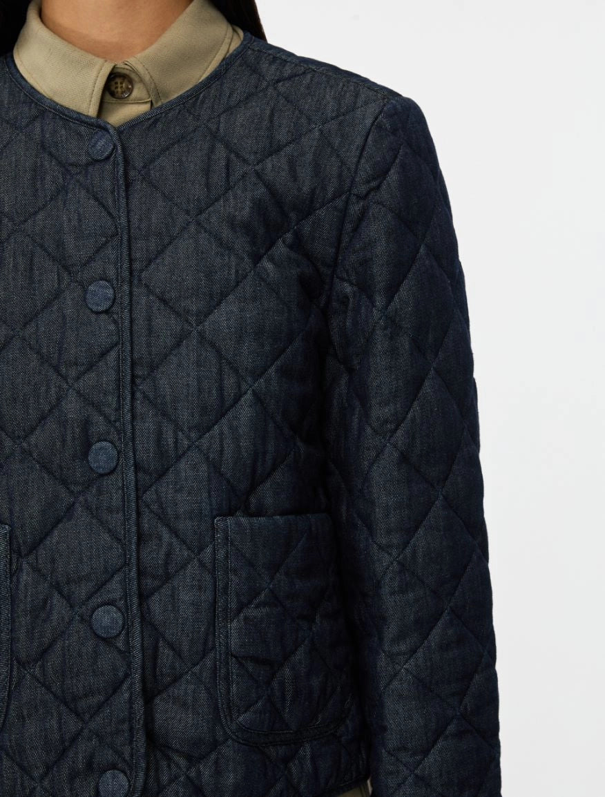 I BLUES BLUE QUILTED JACKET IBLBABA 126