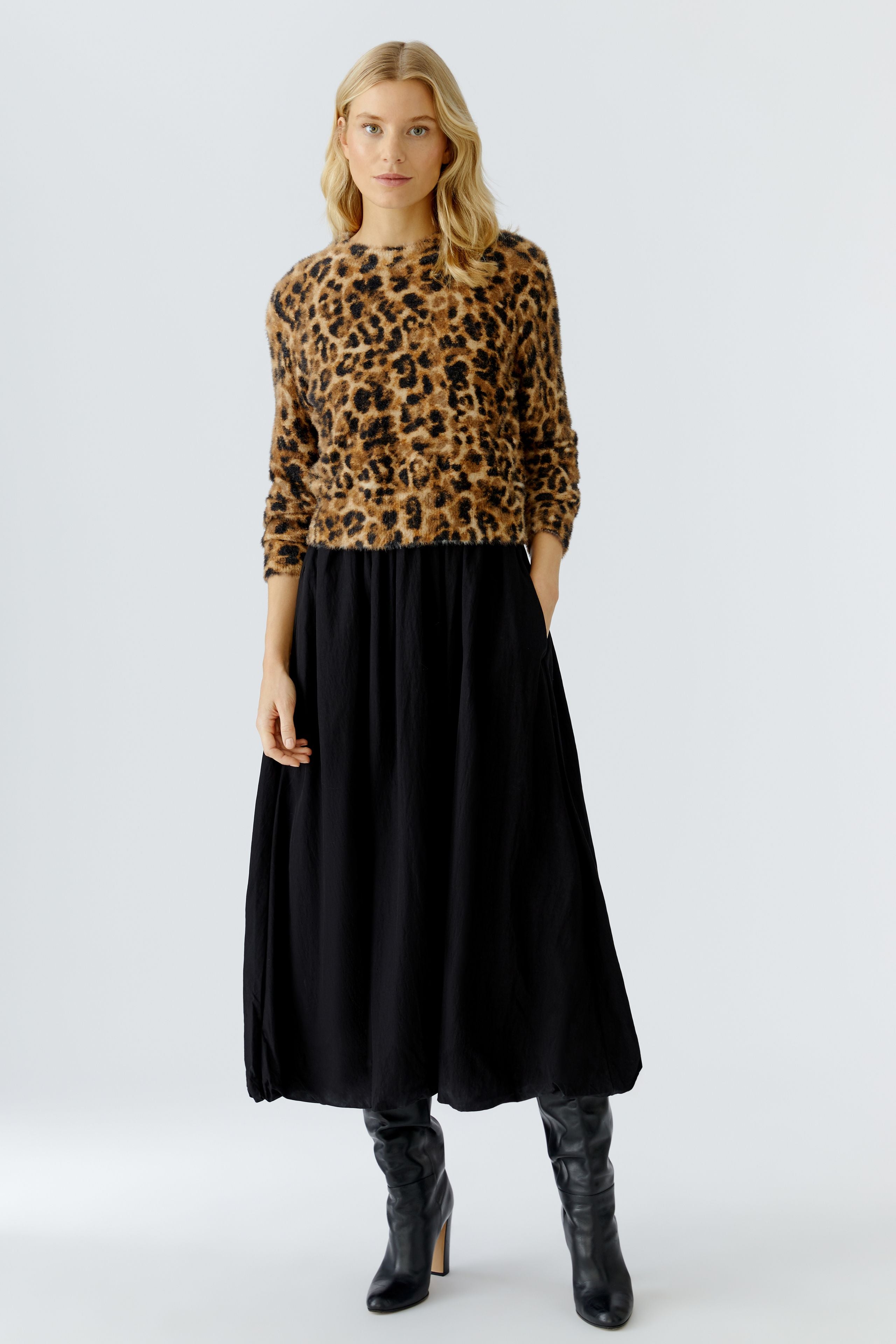 OUI LEOPARD PRINT JUMPER 86112 225