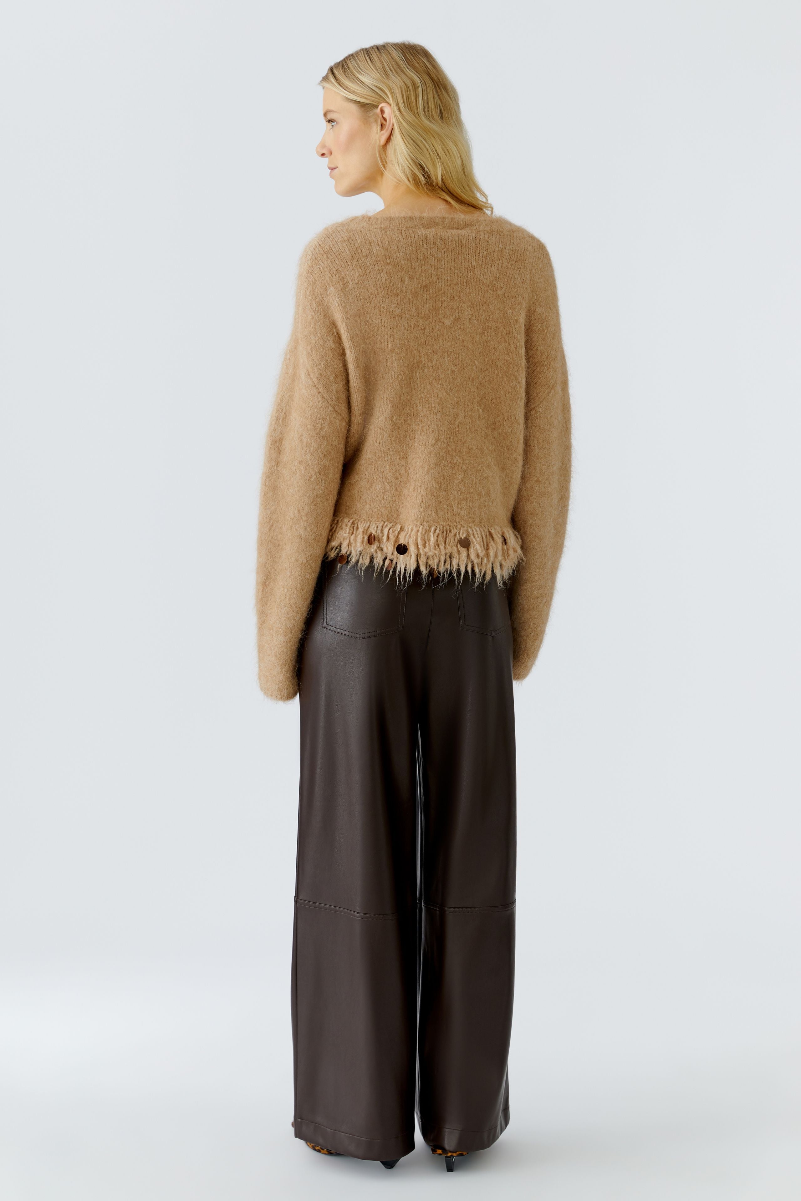 OUI BEIGE SPARKLE JUMPER 86118 225