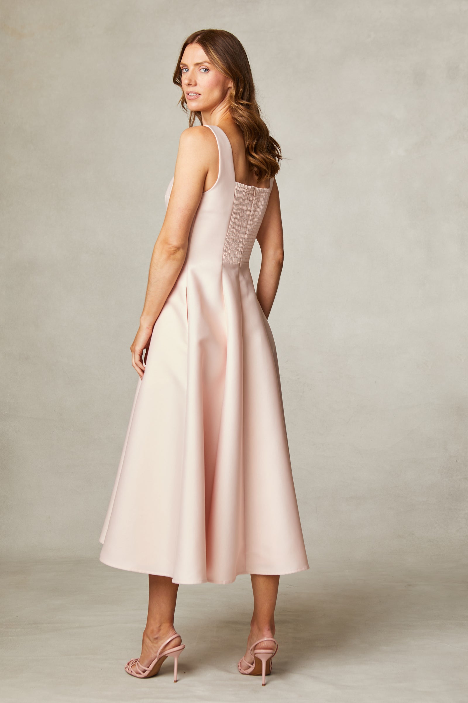 FEE G PINK TAFFETA DRESS 862B125 VIVIAN 126