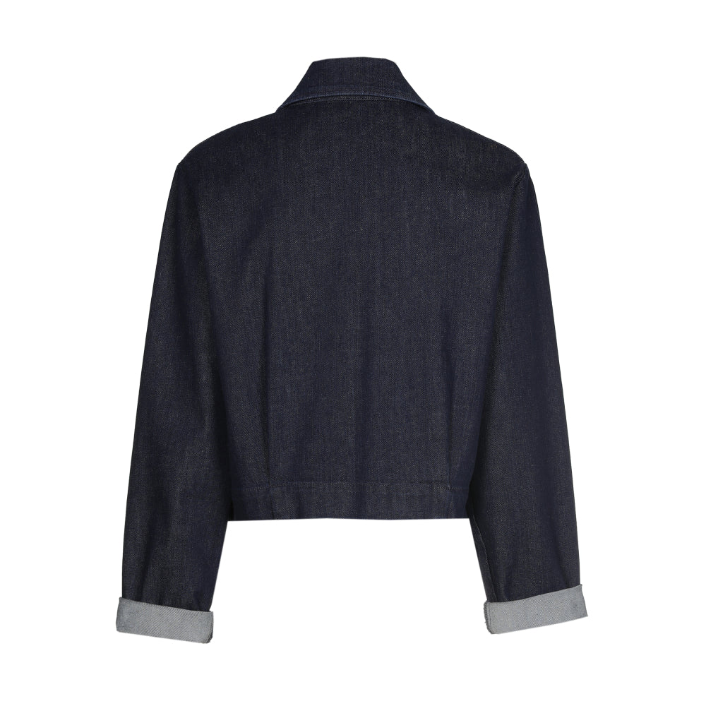 CAROLINE BISS DENIM CROPPED SHIRT 4805 23 226