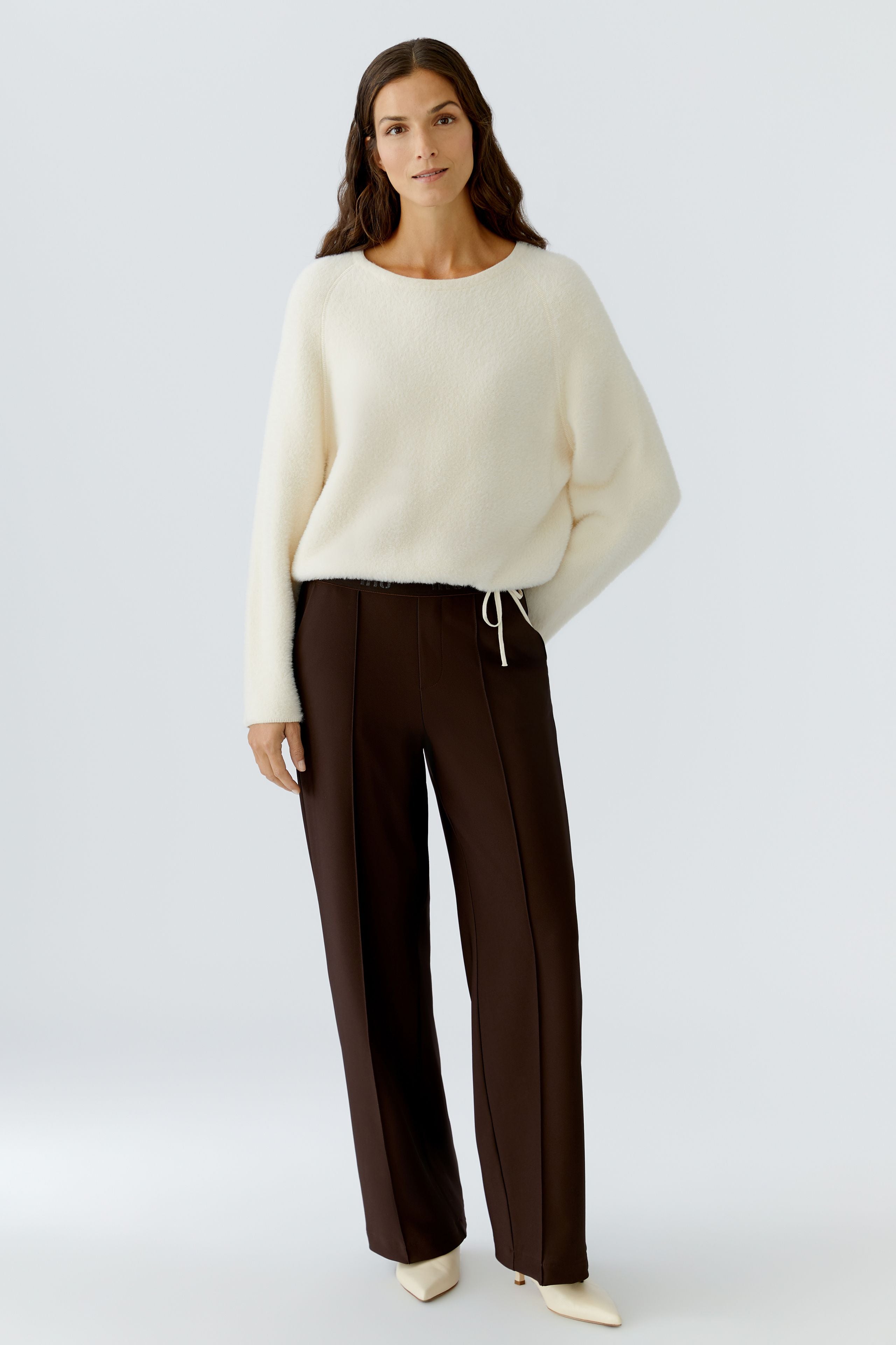 OUI BROWN TROUSERS 91737 225