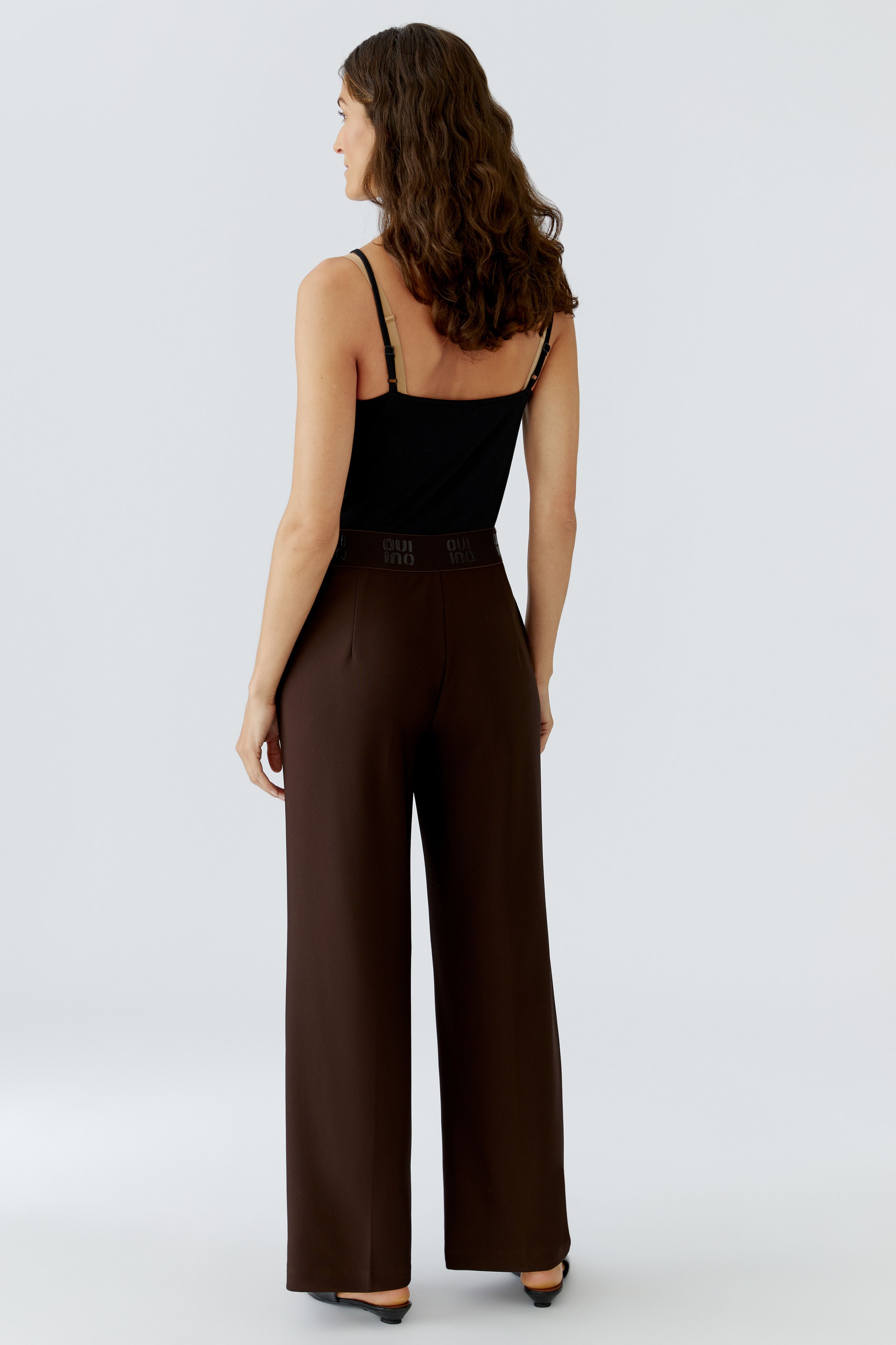 OUI BROWN TROUSERS 91737 225