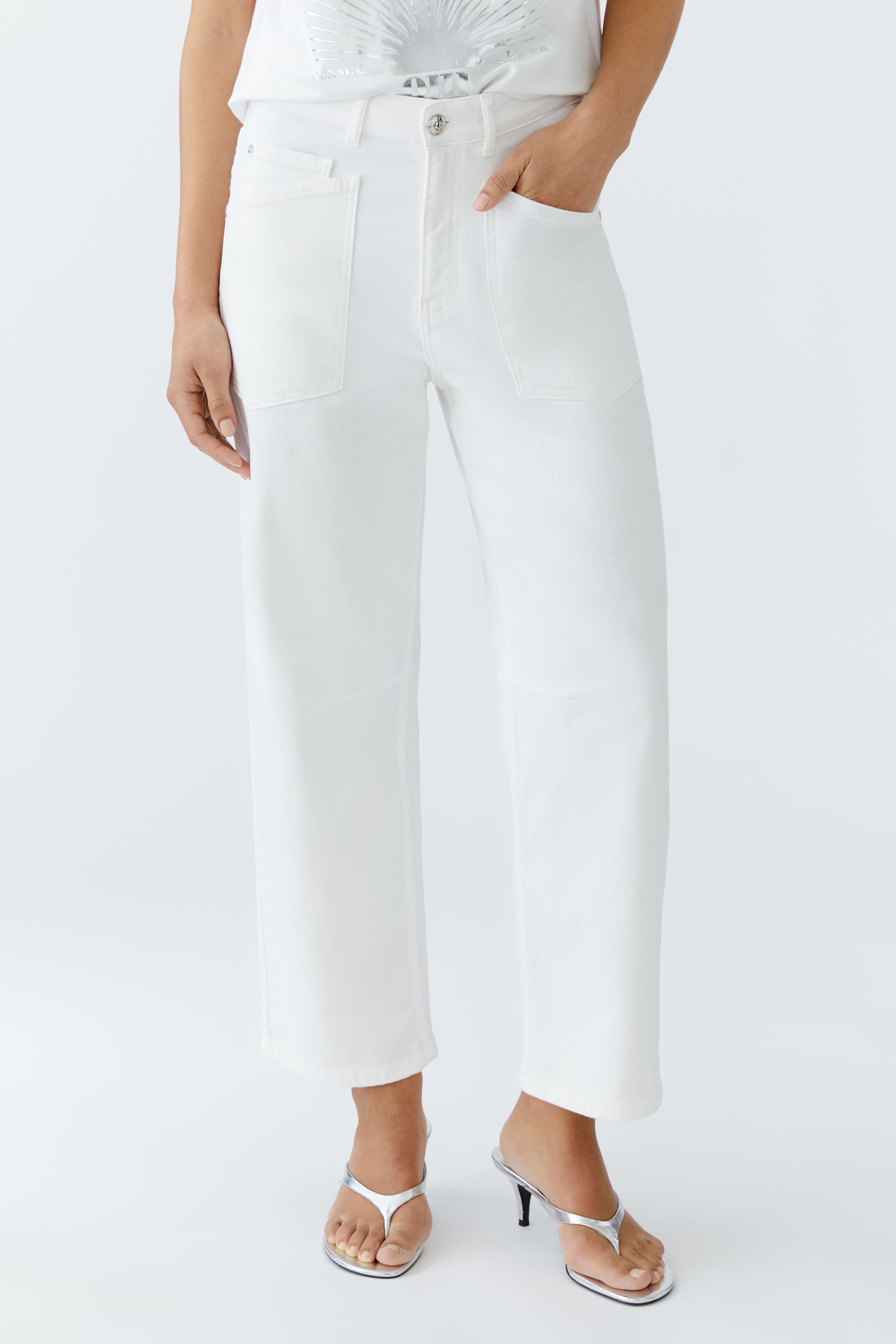 OUI WHITE TROUSERS 93227 125