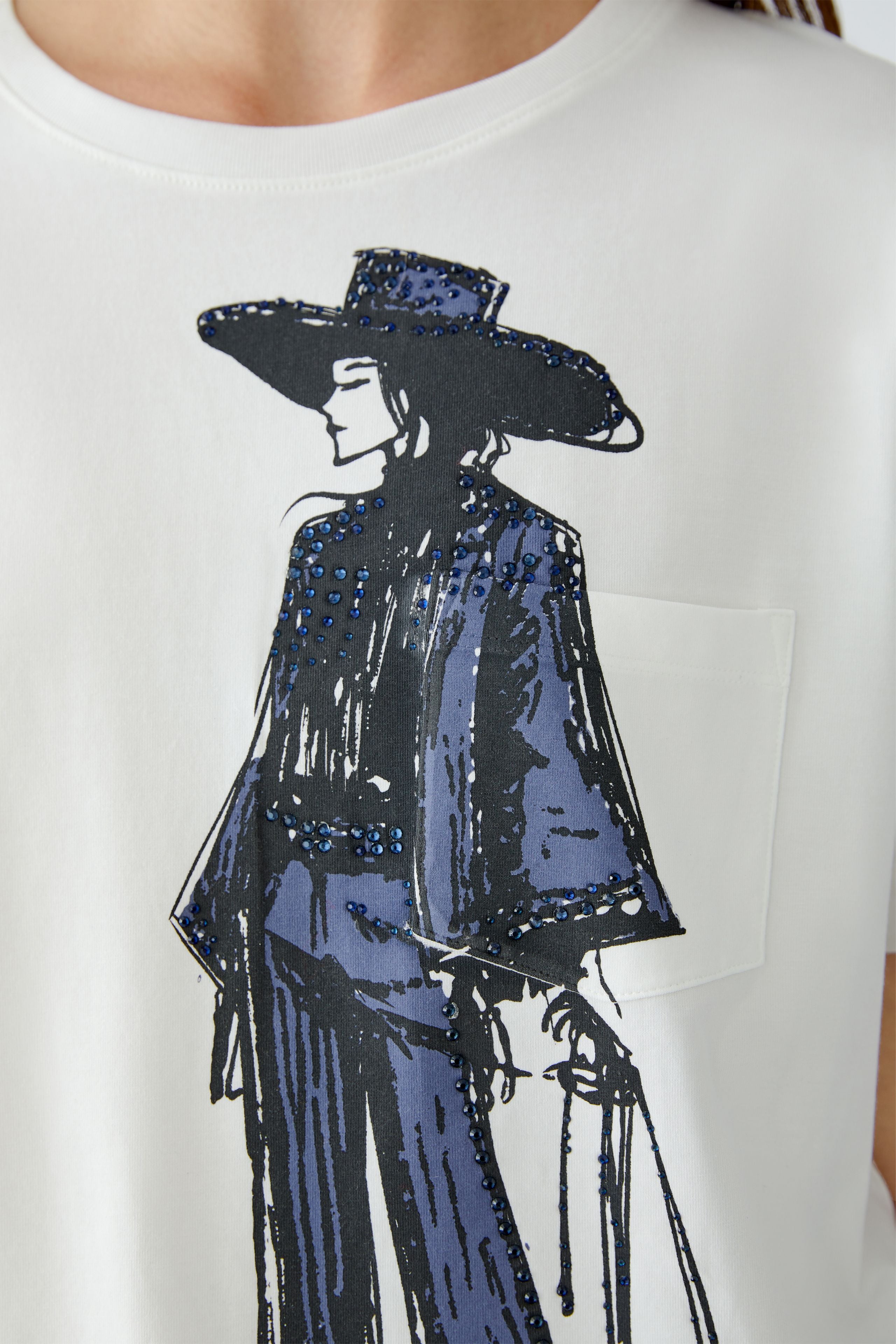 OUI PRINTED T-SHIRT 94212 225