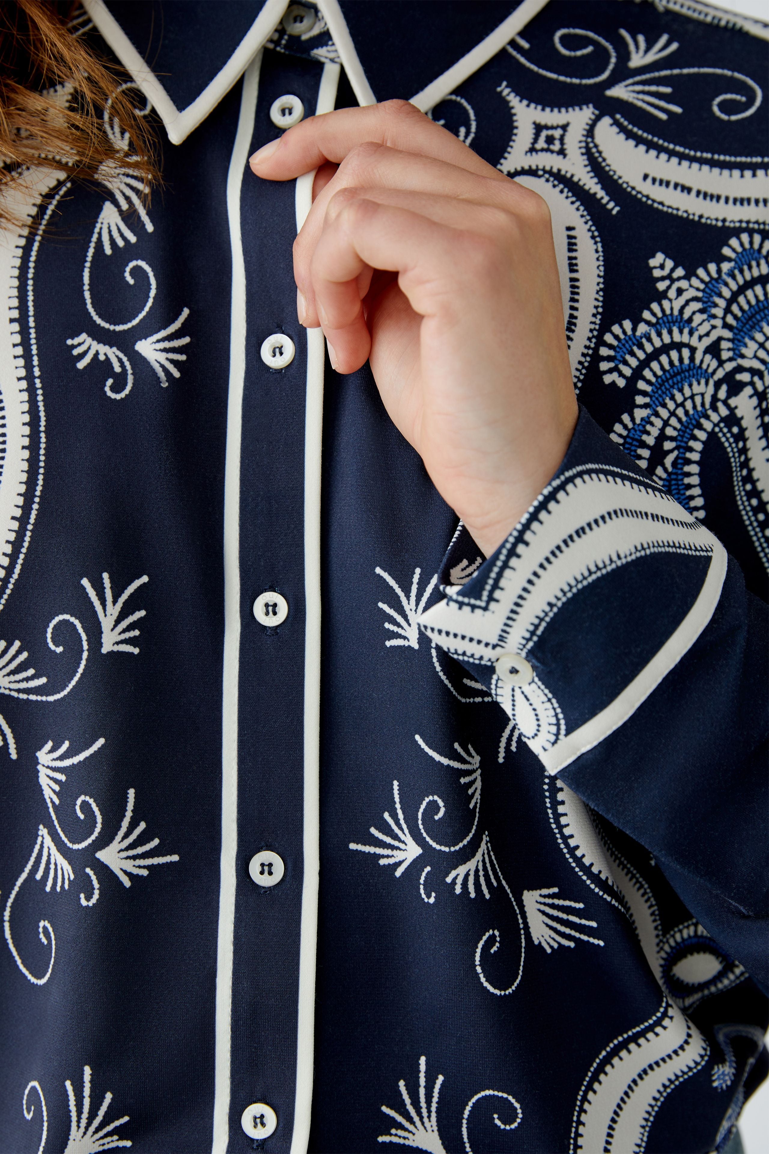 OUI BLUE BLOUSE 94228 225
