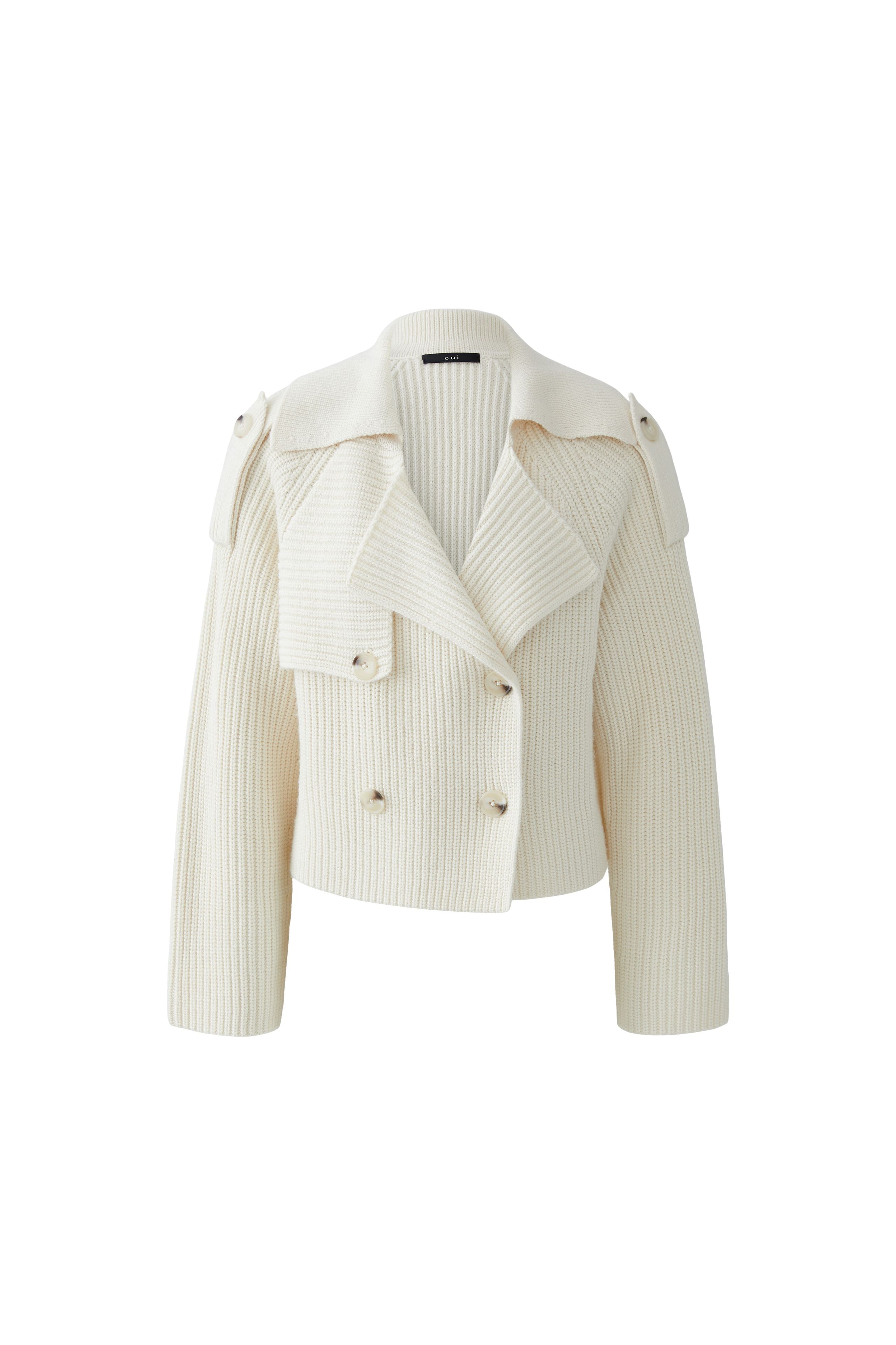 OUI CREAM KNIT CARDI 94310 225