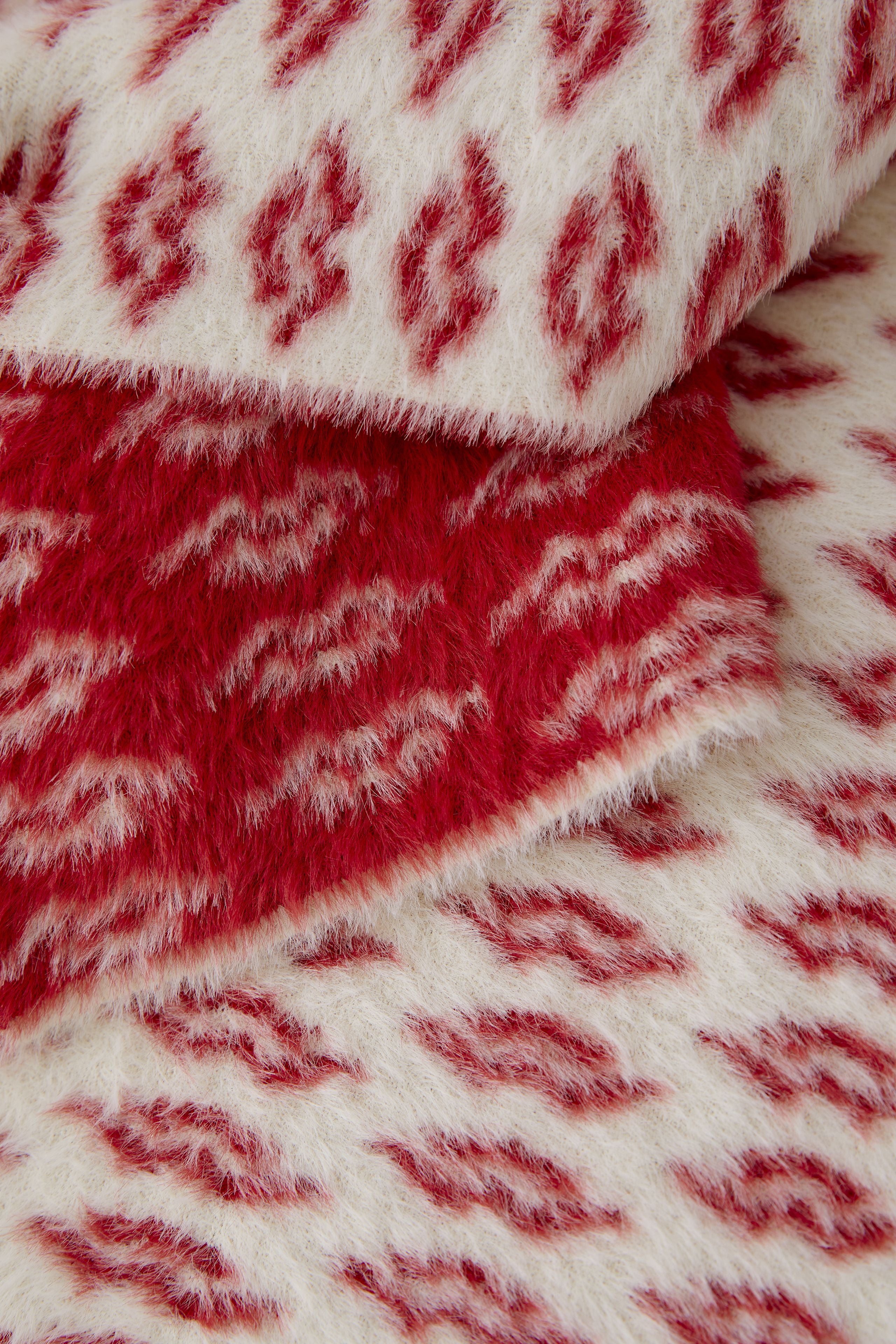 OUI RED LIPS SCARF 94311 225