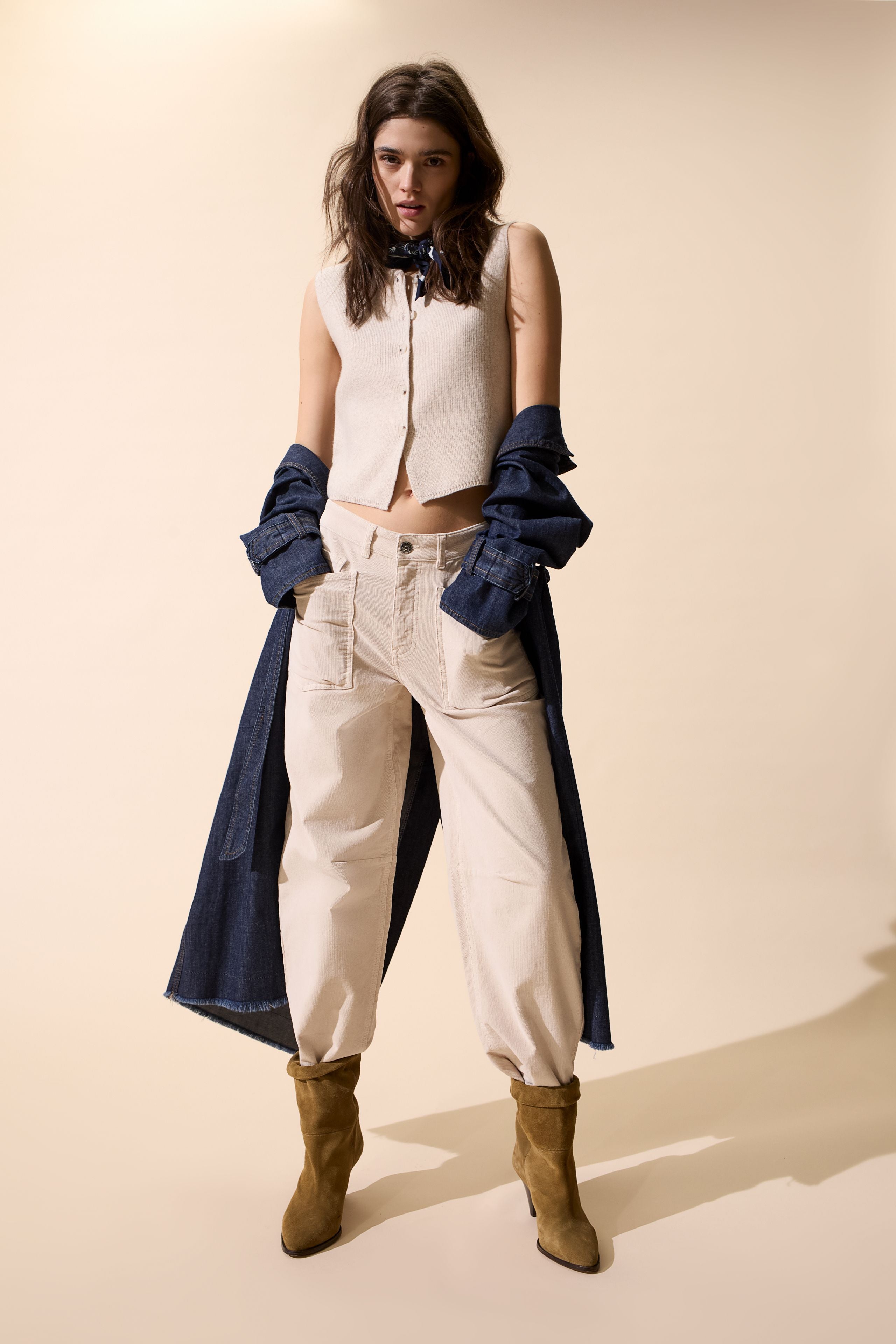 OUI BLUE SCARF 94333 225