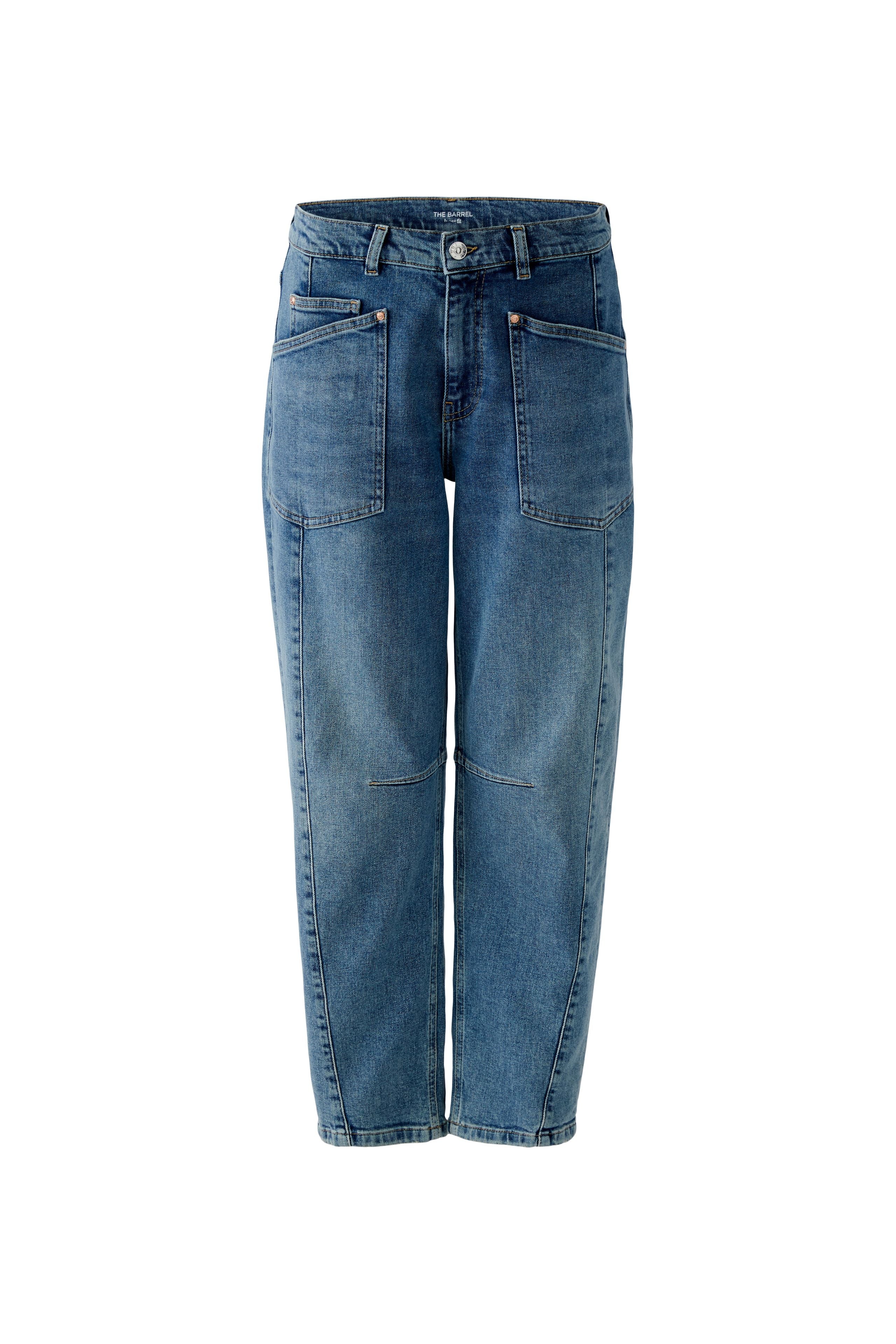 OUI BLUE BARREL LEG JEANS 94340 225