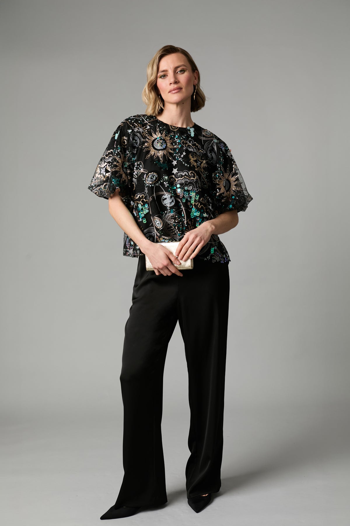 FEE G MULTI STELLAR SEQUIN TOP 943G/168 226