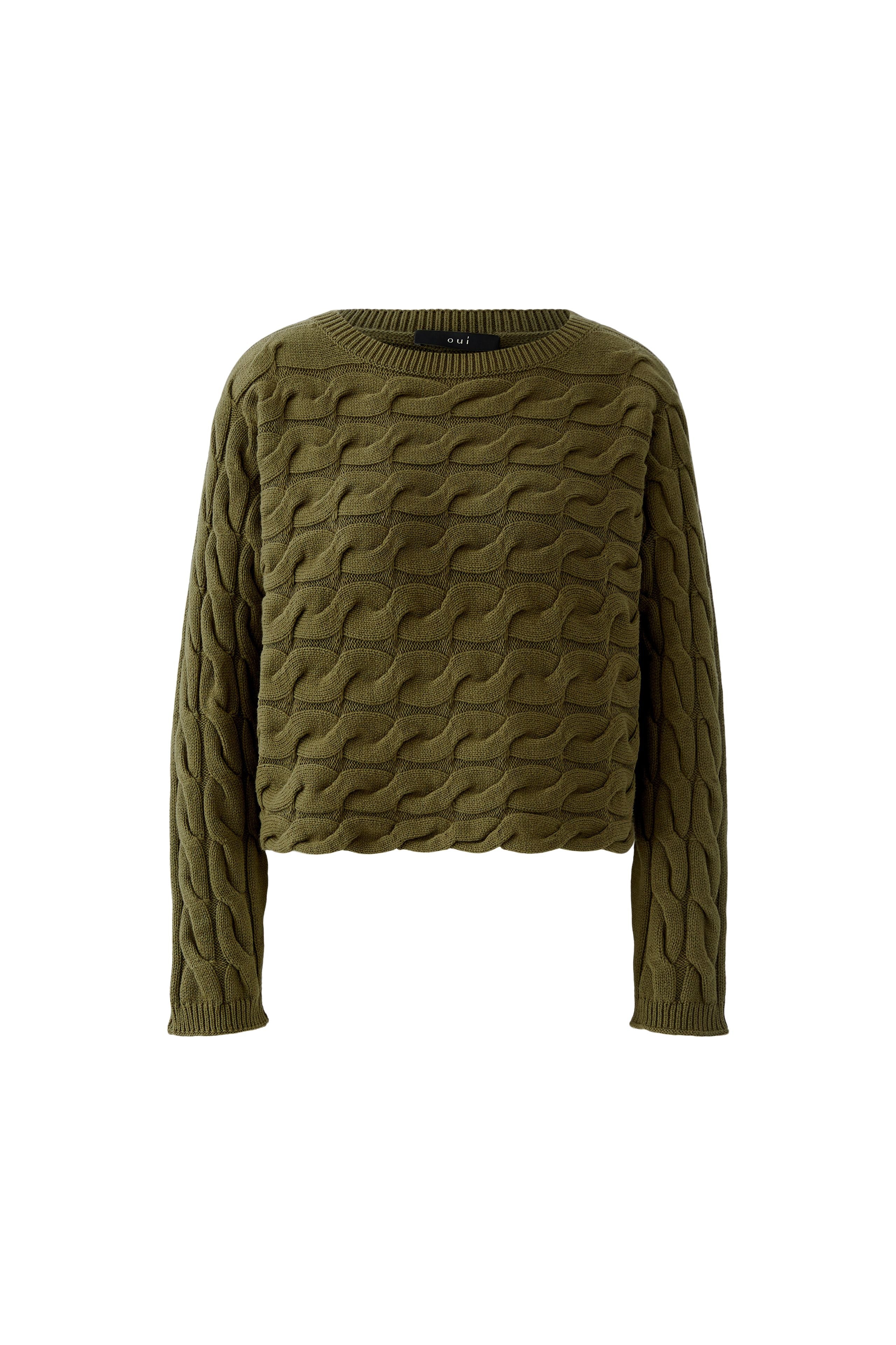 OUI KHAKI JUMPER 94609 225