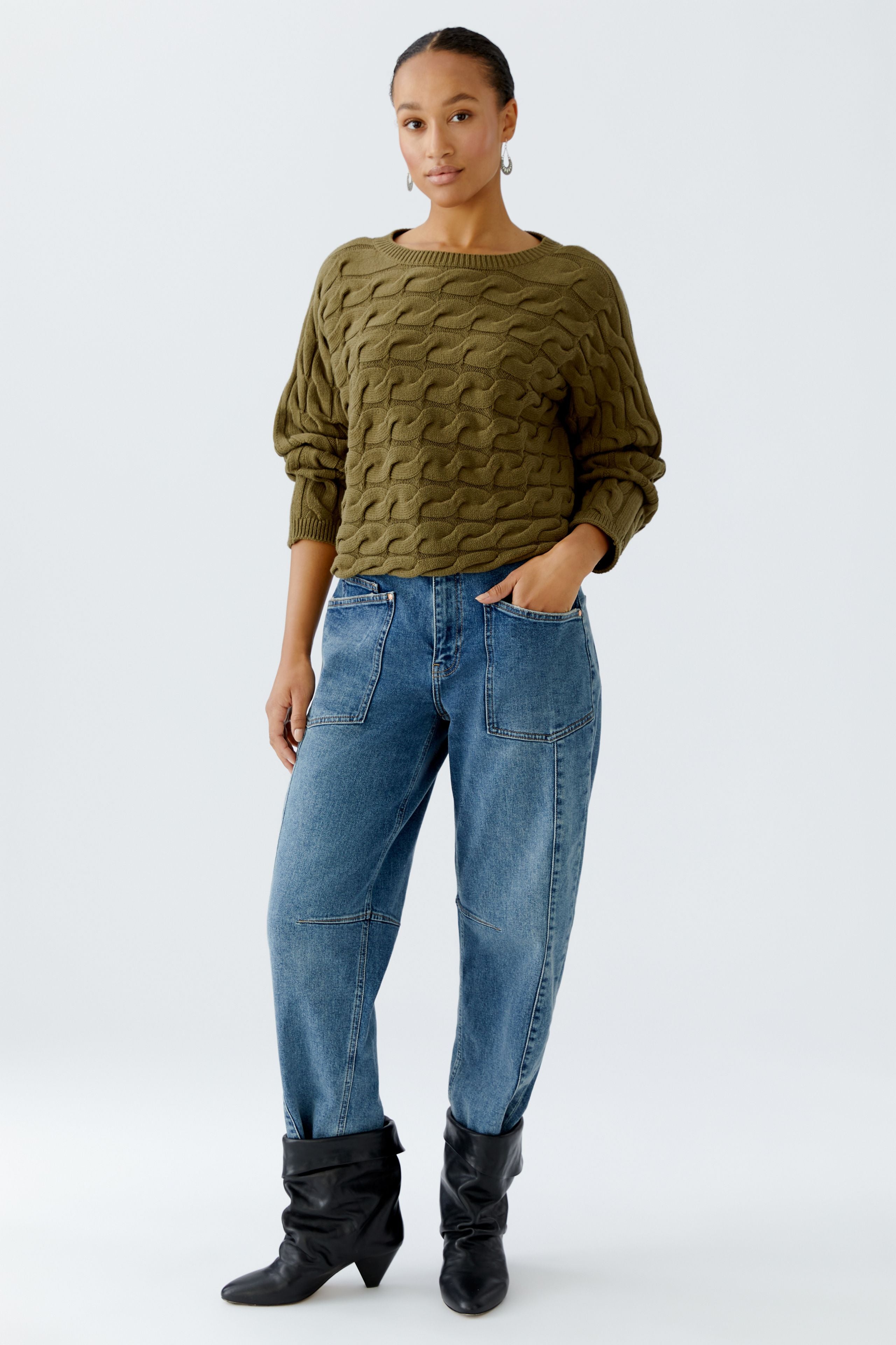 OUI KHAKI JUMPER 94609 225