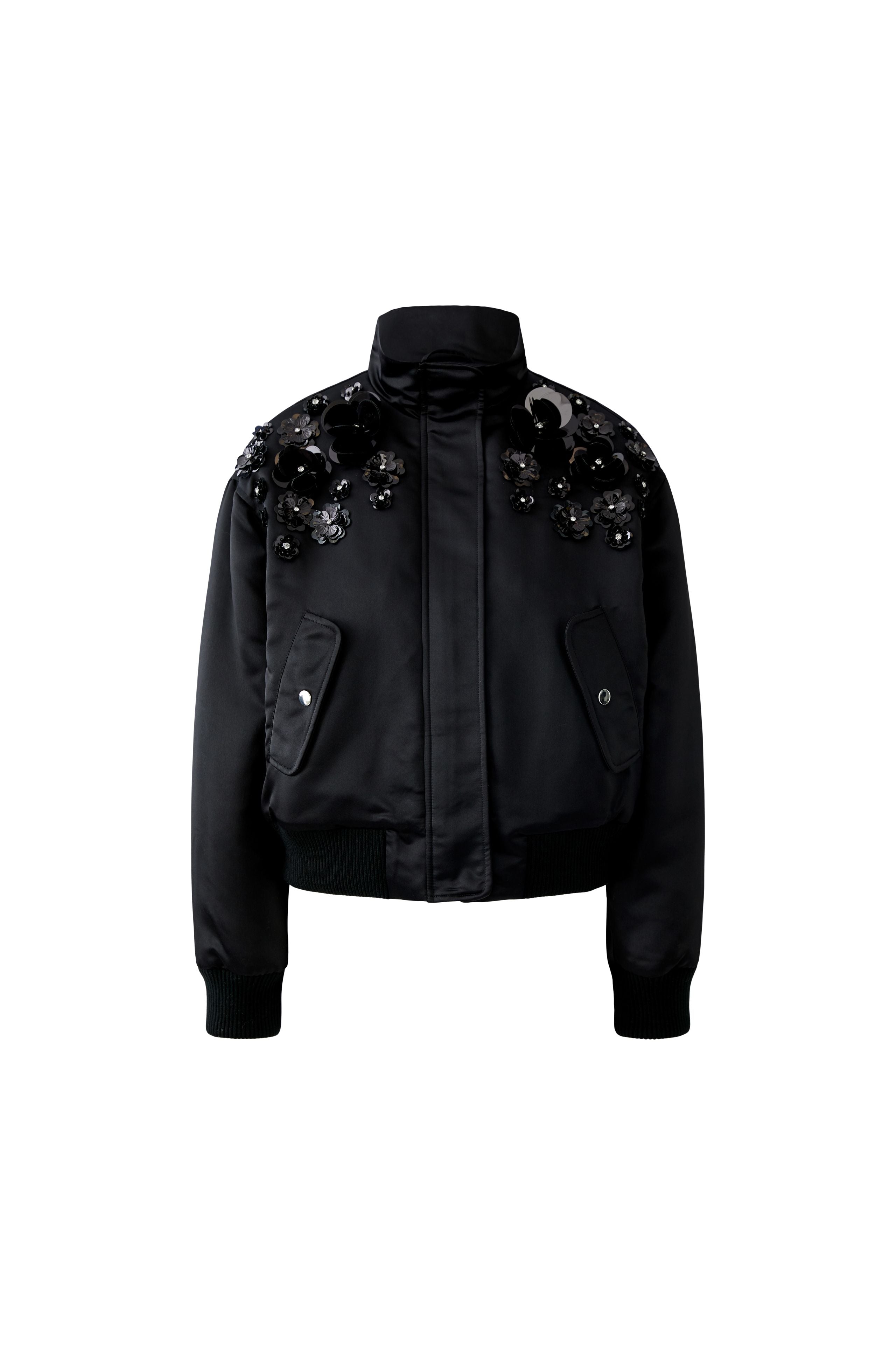 OUI BLACK EMBELLISHED JACKET 94820 225