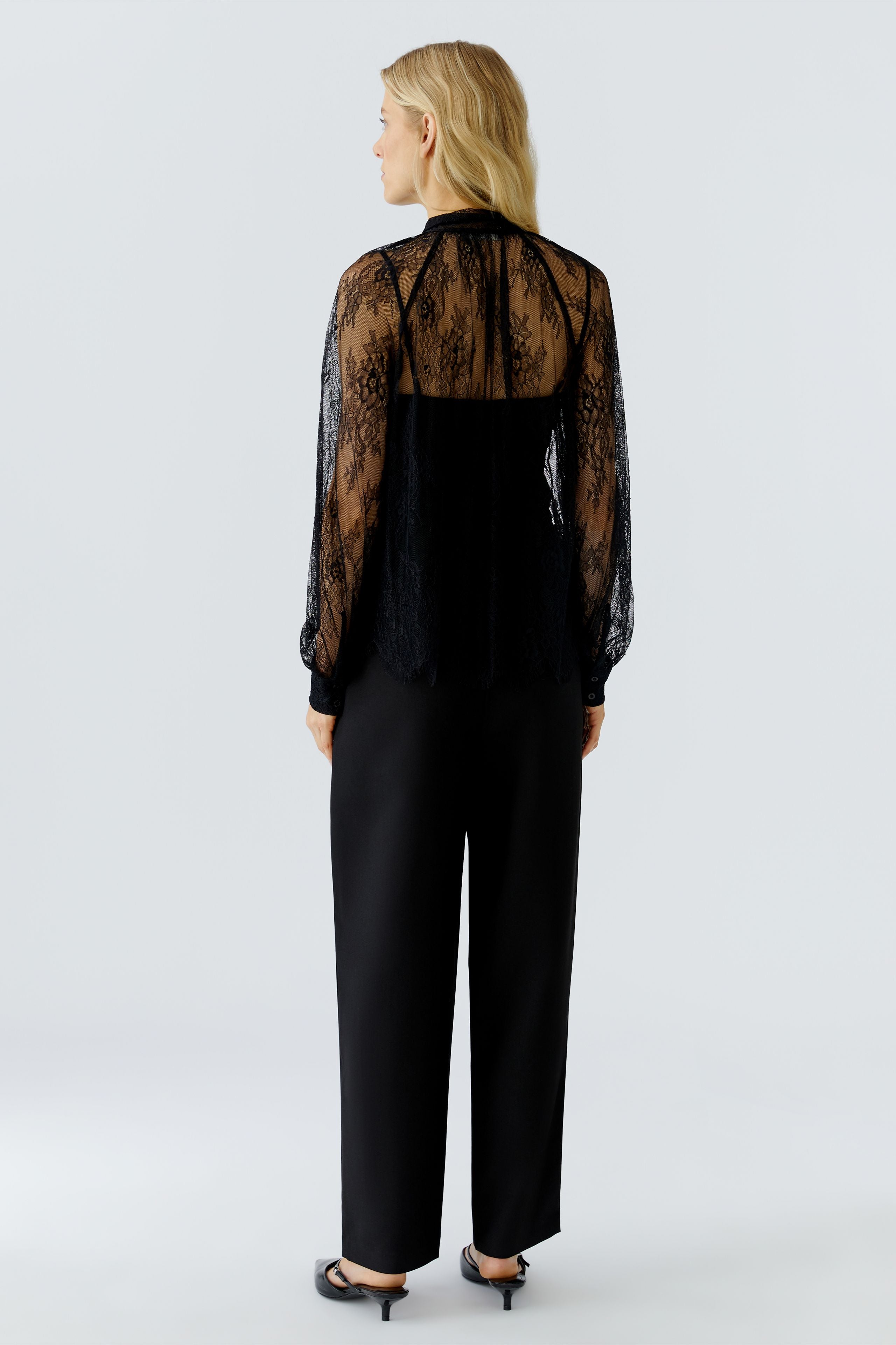OUI BLACK BLOUSE 95006 225