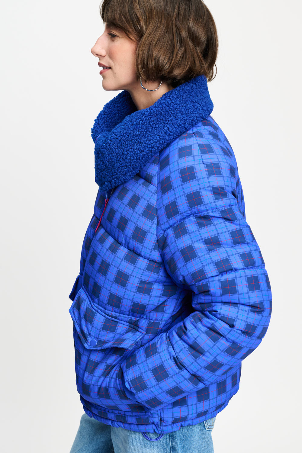 POM BLUE QUILTED JACKET 9674 226