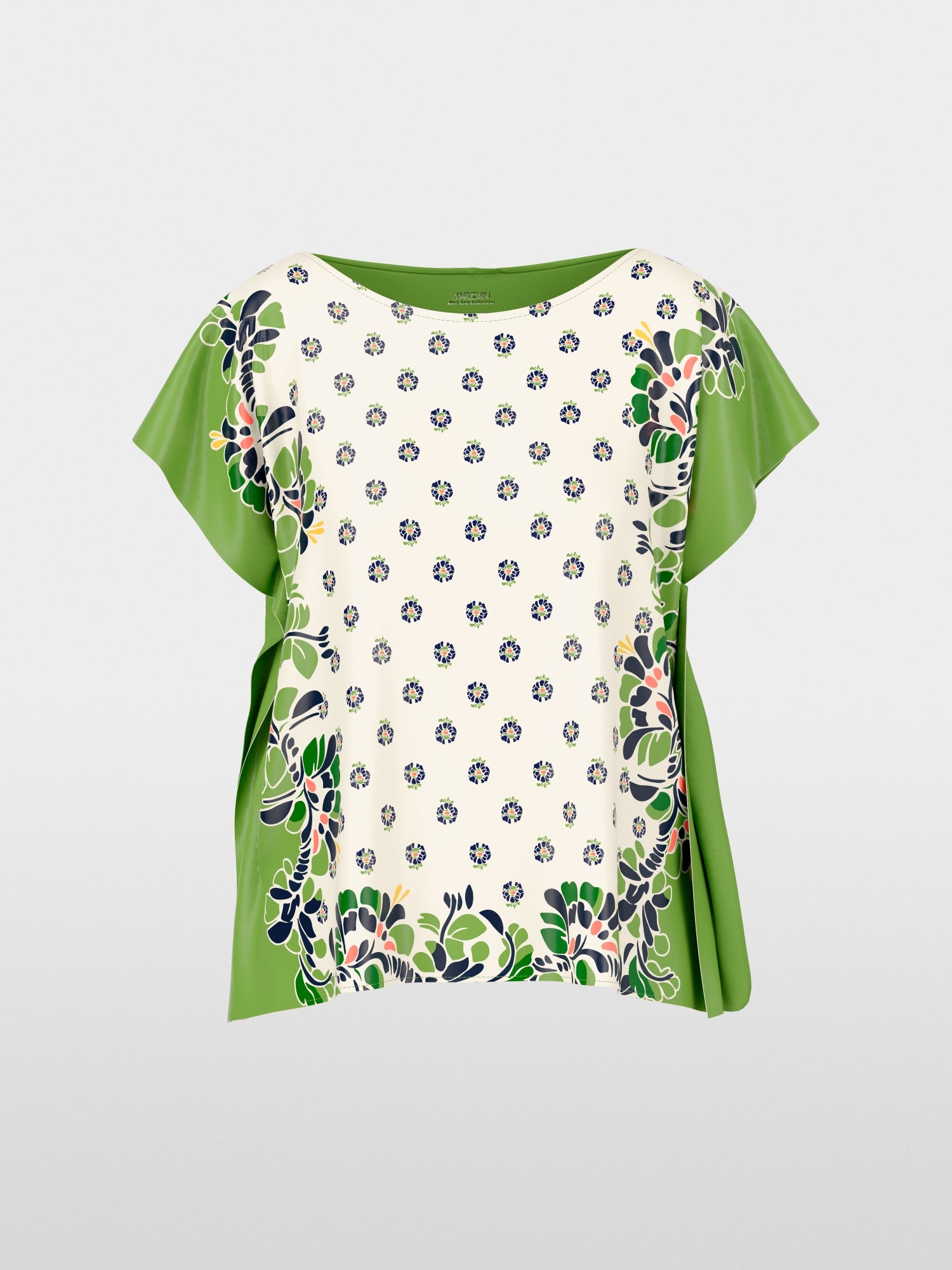 MARCCAIN GREEN PRINT TOP AC5524J56 126