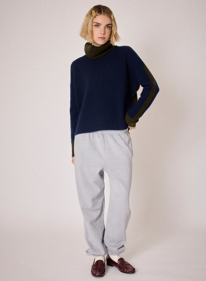 ABSOLUT CASHMERE CANDACE NAVY KNIT ACF201008C 225
