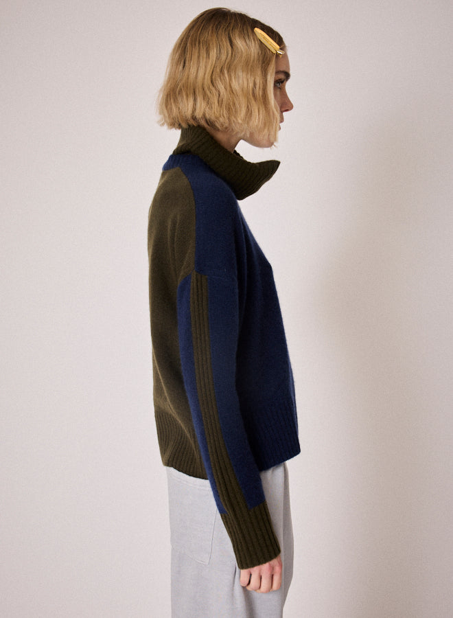 ABSOLUT CASHMERE CANDACE NAVY KNIT ACF201008C 225