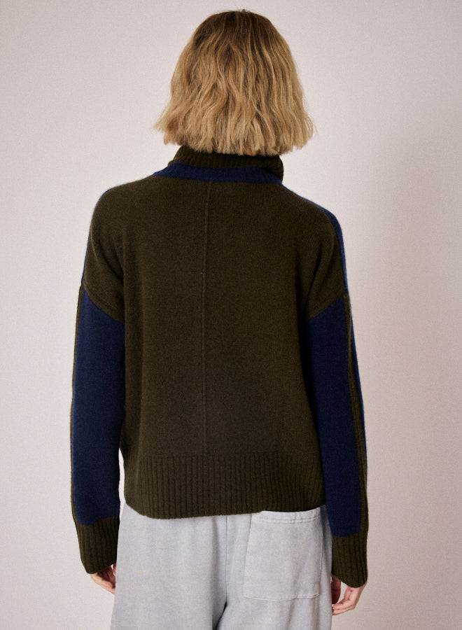 ABSOLUT CASHMERE CANDACE NAVY KNIT ACF201008C 225