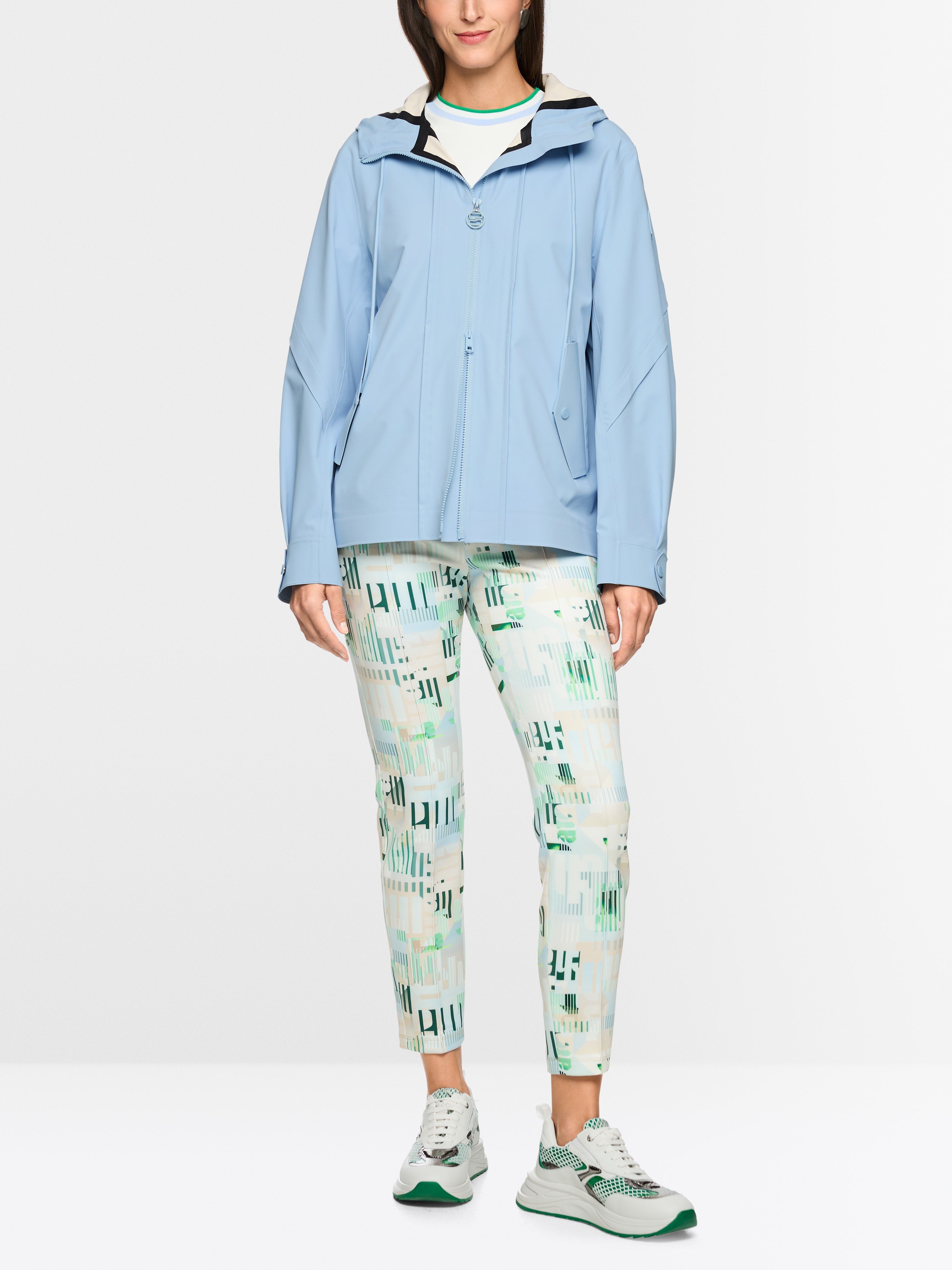 MARCCAIN BLUE ZIP UP OUTERWEAR JACKET AS1206W25 126 126