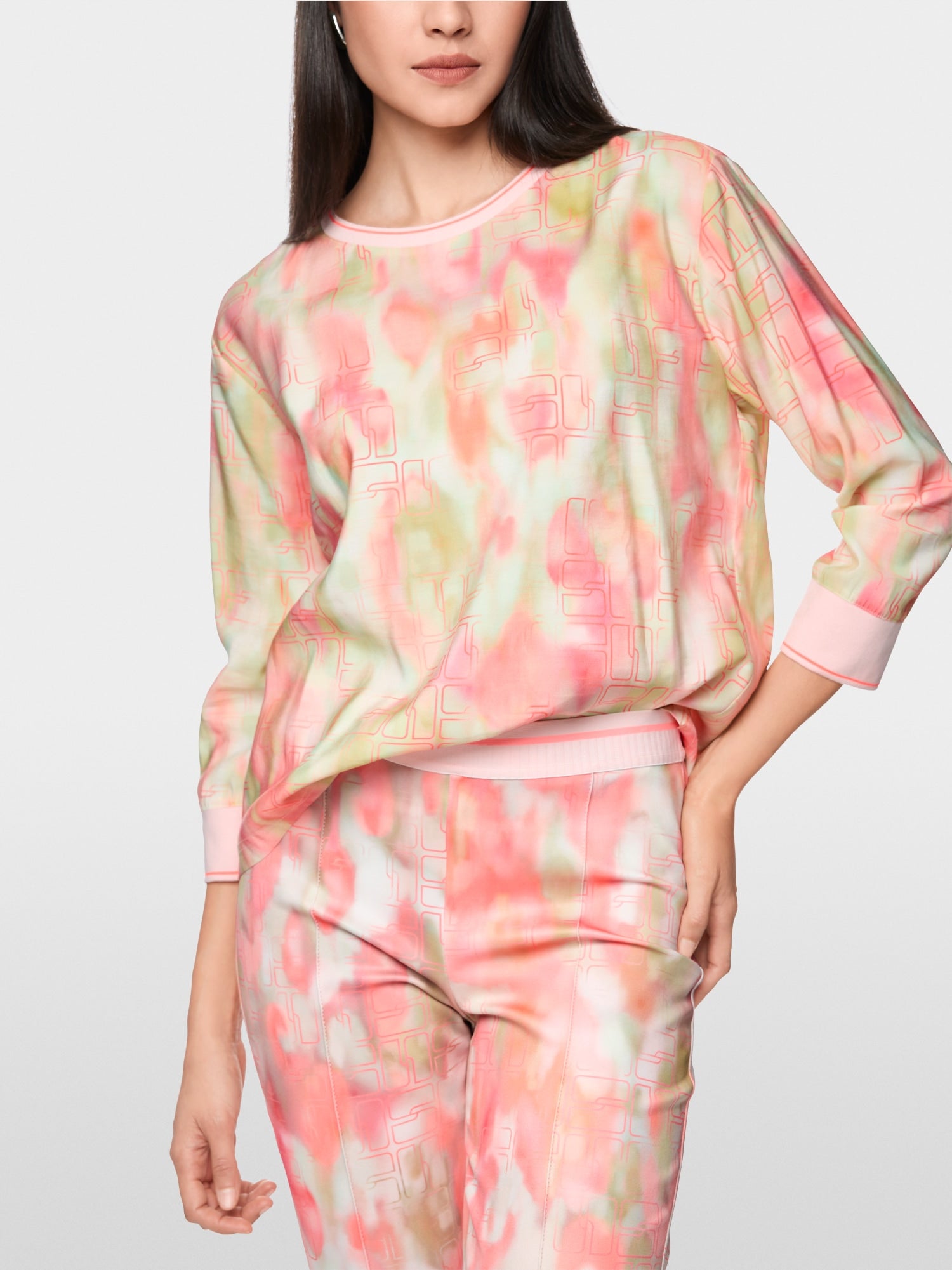 MARCCAIN MULTI COLOUR PRINT TOP AS5122W34 126