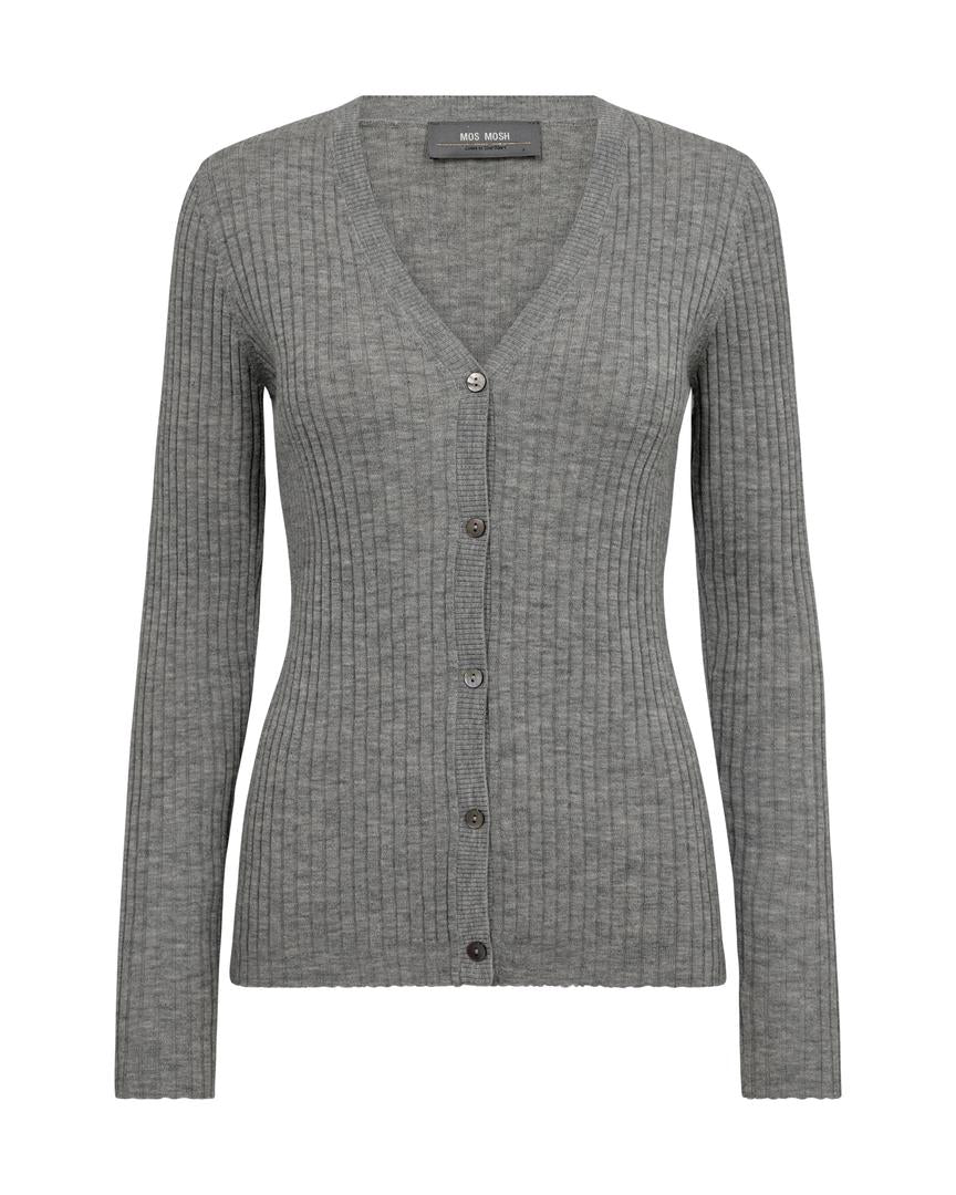 MOS MOSH MMRelena Rib V-neck Knit Cardigan 165760 224