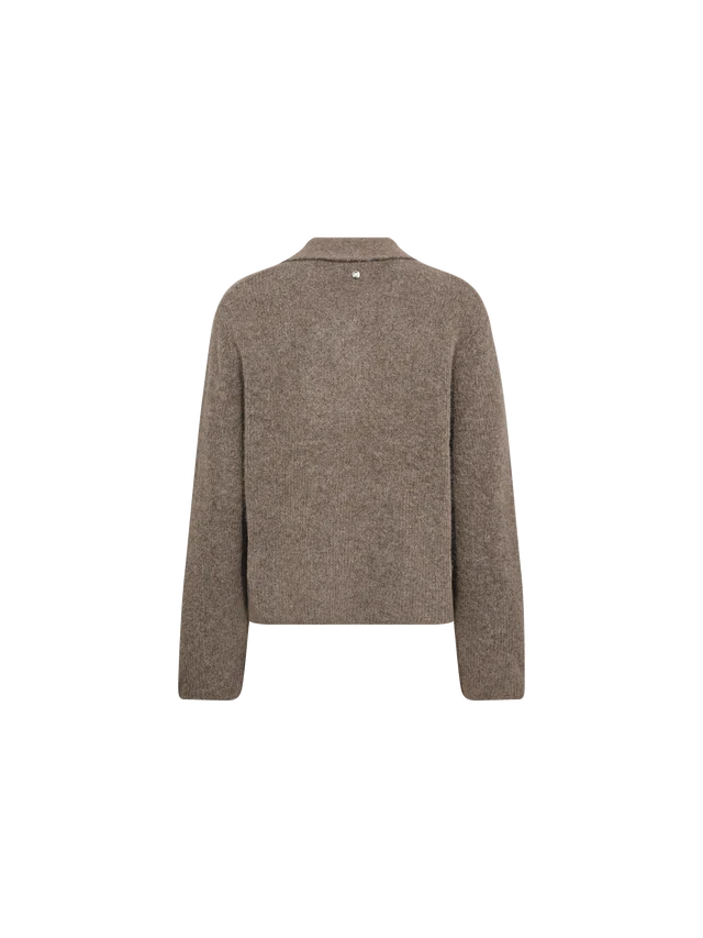 MOS MOSH BROWN MMTHORA AIDY POLO KNIT 173070 225