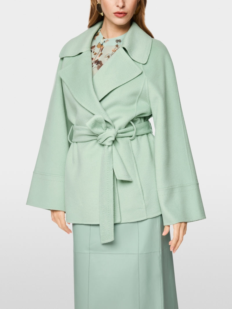 MARCCAIN MINT BELTED WOOL JACKET BC1204W33 505 226