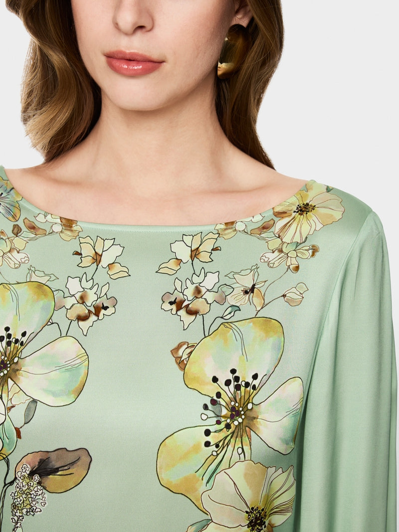 MARCCAIN MINT FLORAL PRINT DRESS BC2104W53 505 226