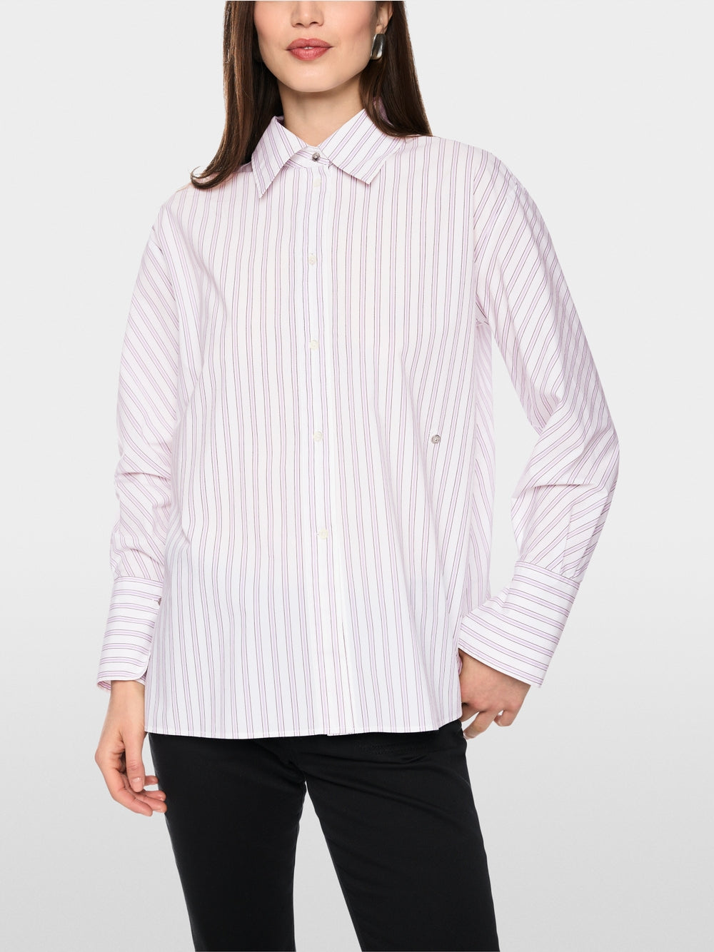 MARCCAIN LILAC STRIPE SHIRT BC5113W22 724 226