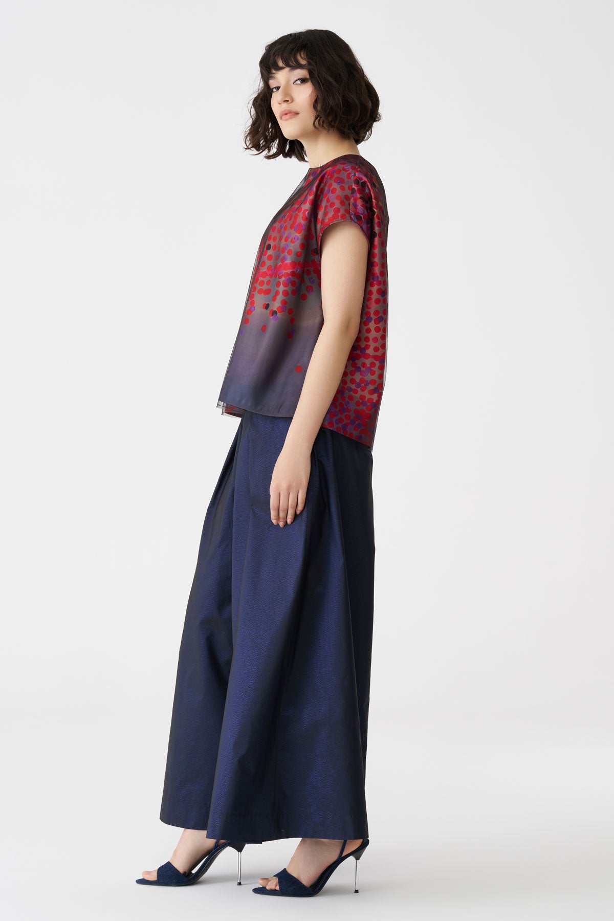 bk8622 bize navy pleath front trousers