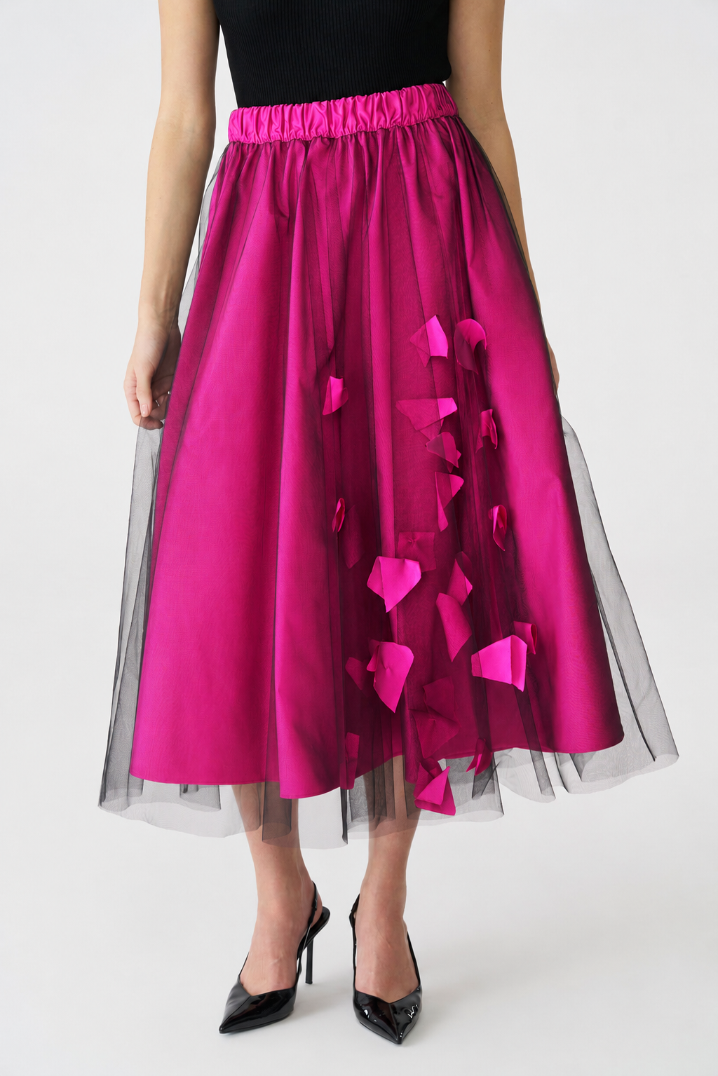 bize pink mesh skirt bz3195