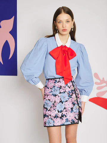 SISTER JANE BLUE CIEL BOW BLOUSE BL1312BLE 226