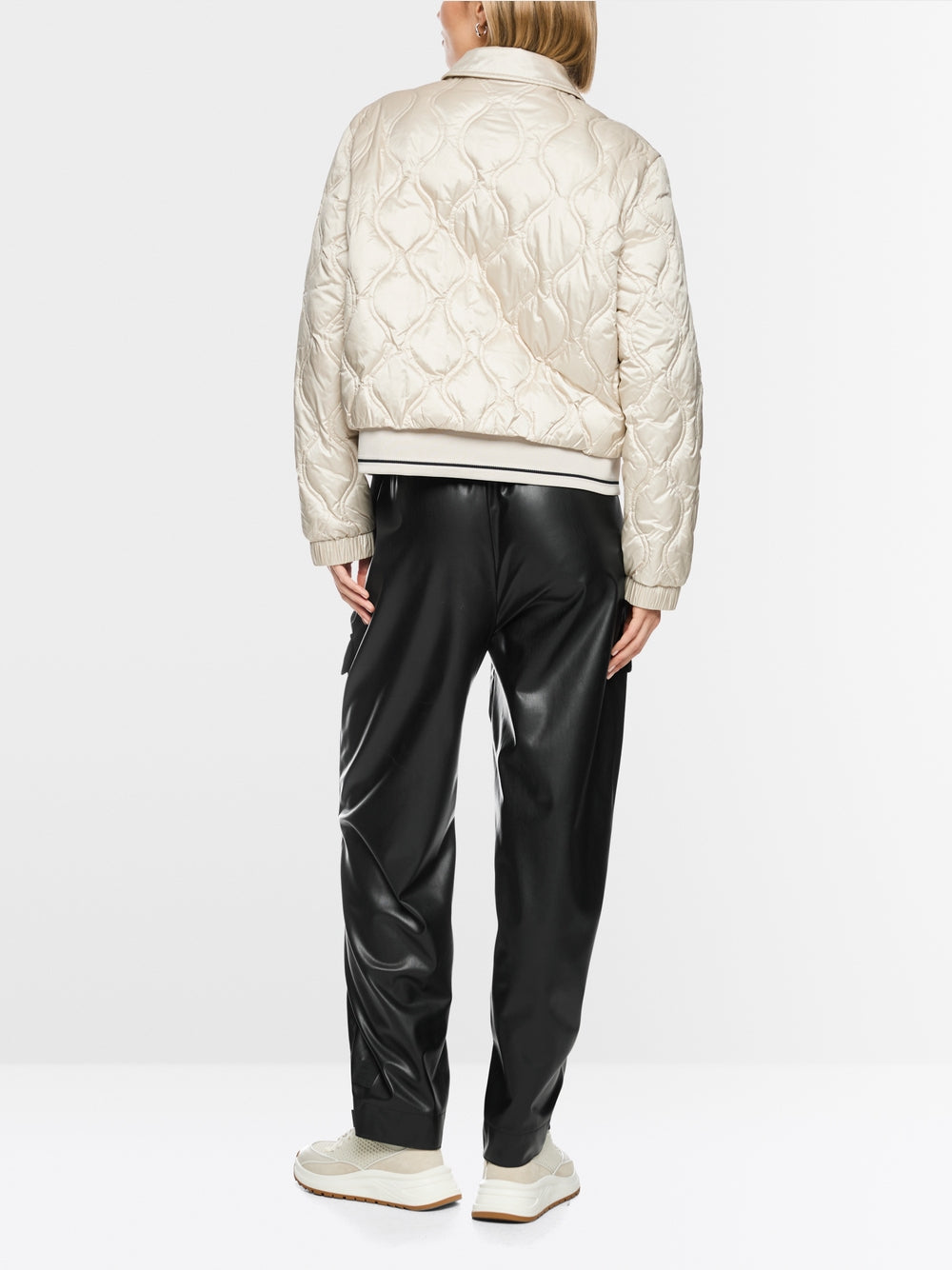 MARCCAIN BEIGE QUILTED JACKET BS1201W67 182 226