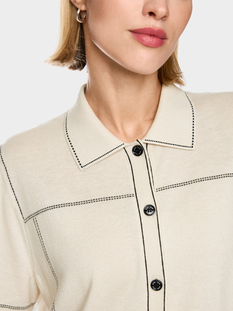 MARCCAIN BIEGE KNIT SHIRT BS5309M80 182 226