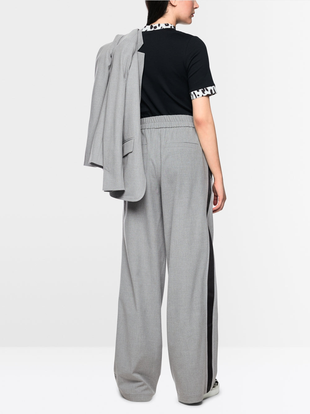 MARCCAIN GREY WIDE LEG TROUSERS BS8148W33 820 226