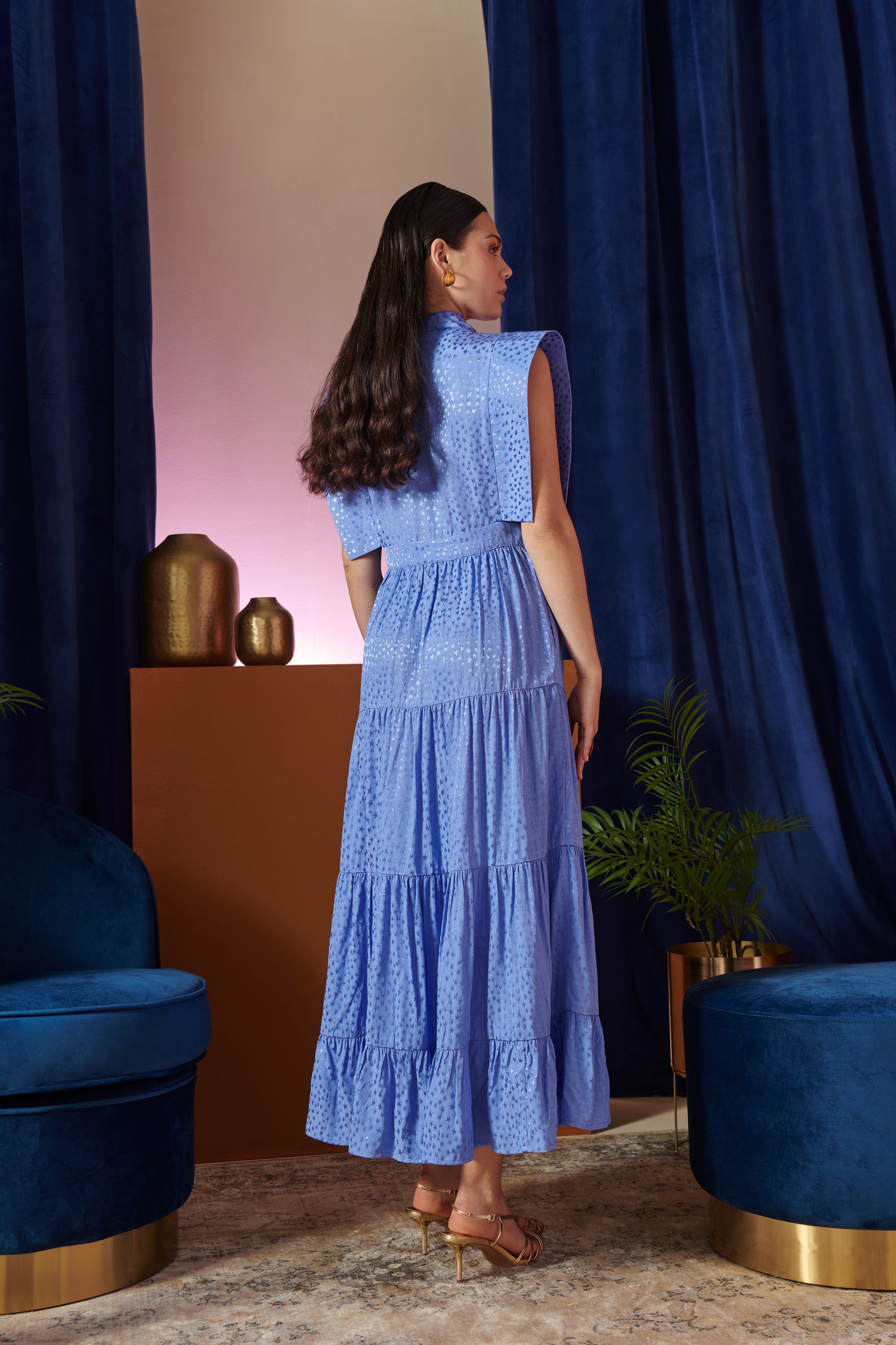 CELIA B LUCERO BLUE STAR DRESS 126